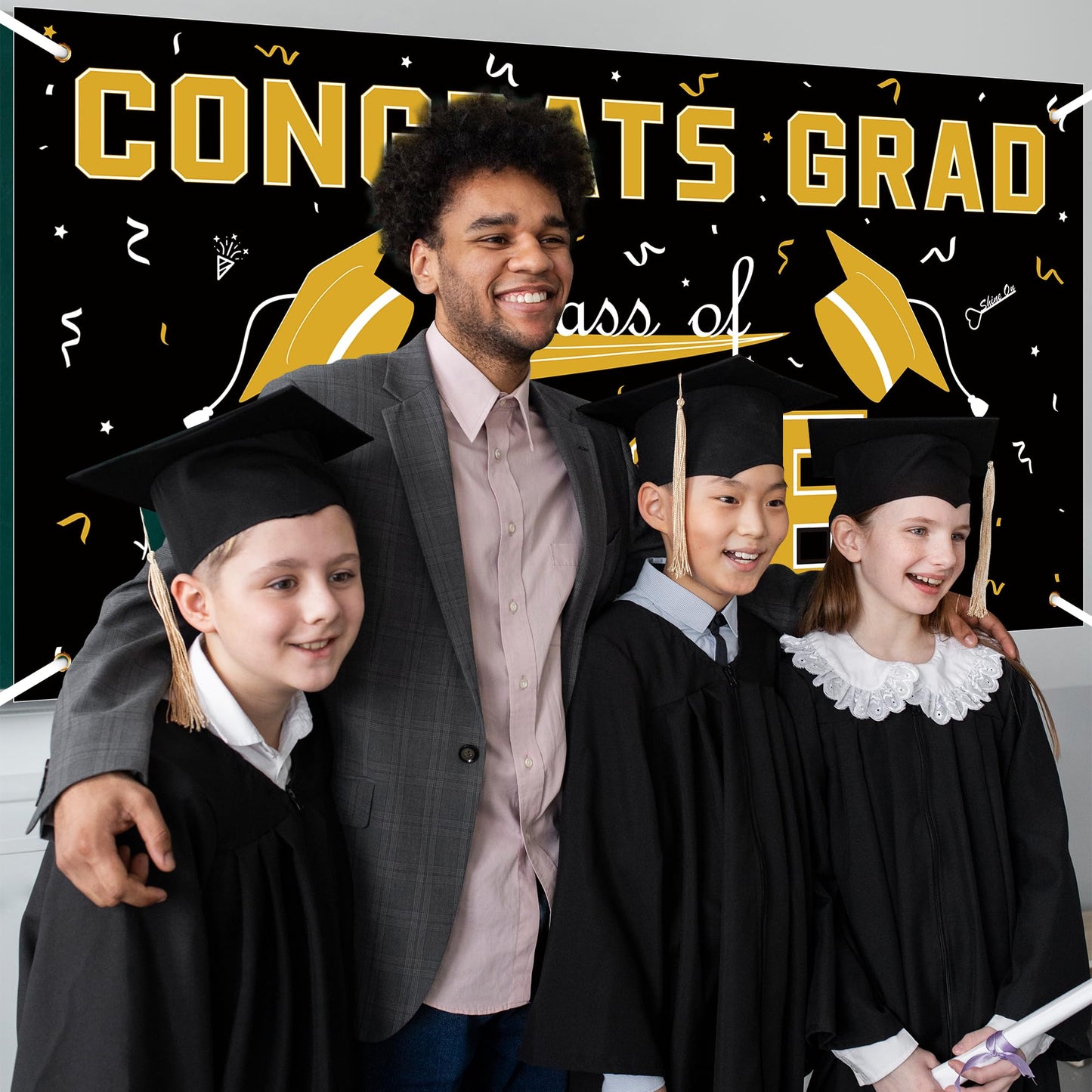 Graduation Decorations 2026 2027 - Red Polyester Graduation Backdrop - Graduation Party Decorations - Congrats Grad Banner - Graduation Decorations Class of 2026,Graduation Party Favors Supplies Yard Sign WN420