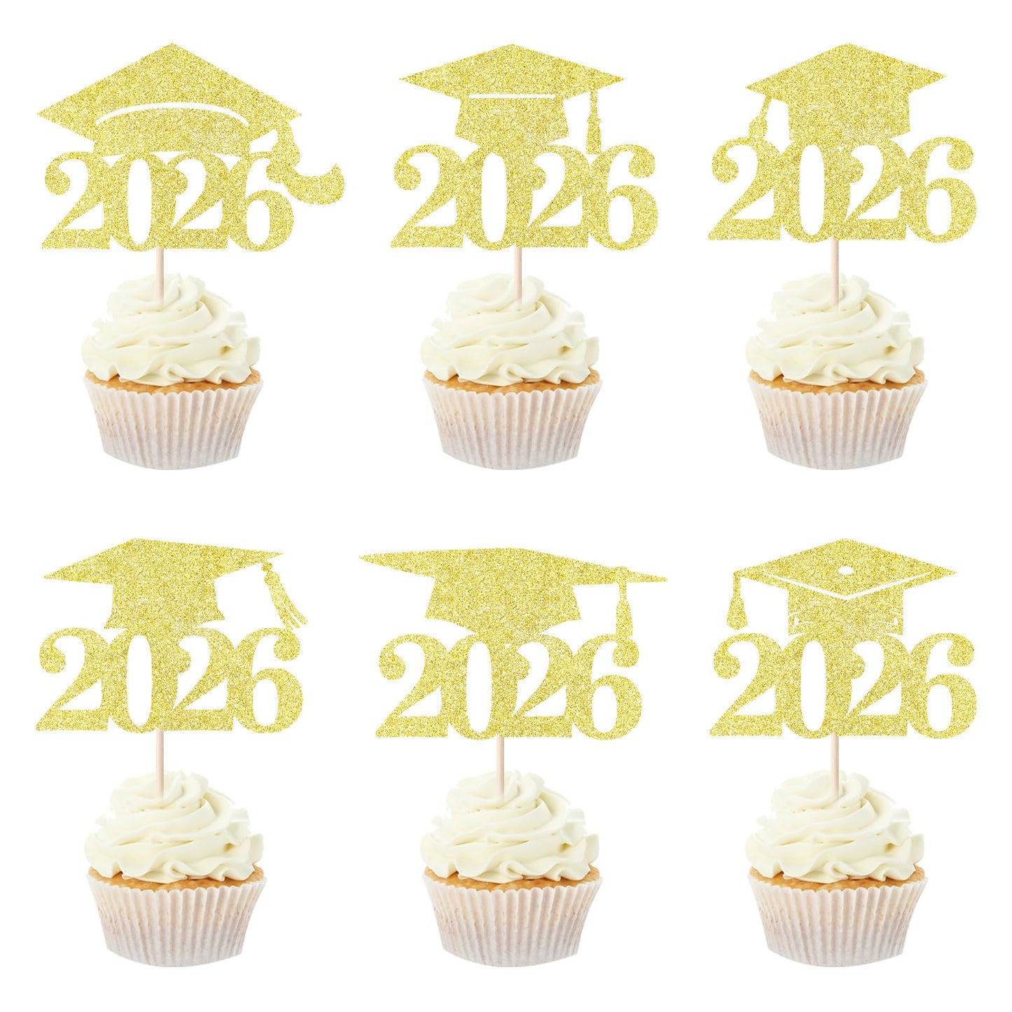 24 Pack Nurse Cupcake Toppers Nursing School Graduation Cupcake Picks Medical Rn Nurse Grad Themed Birthday Baby Shower Party Cake Decorations Supplies BST326L