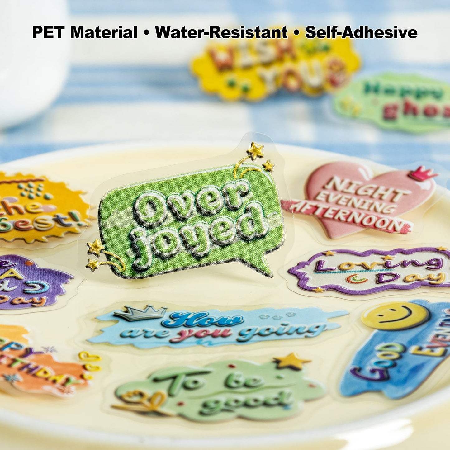 180 Pcs Clear Loop Arrow PET Stickers for Scrapbook Journal BST202