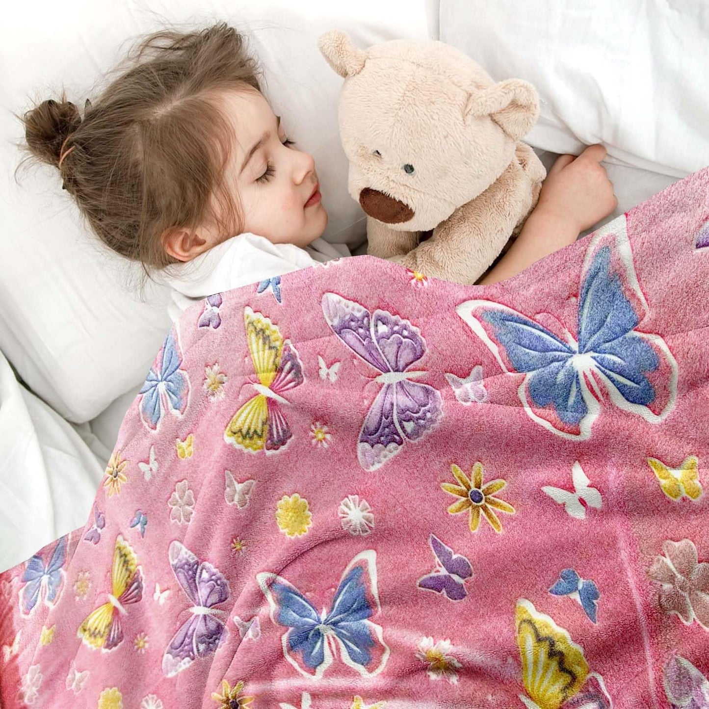 Wajade Unicorn Gifts for Girls - Glow in The Dark Unicorn Blanket Birthday Christmas Decor for Kids Age 3 4 5 6 7 8 9 10 11 12 Years Old Teens Child Toddler Throw Violet 60"x80" BST202