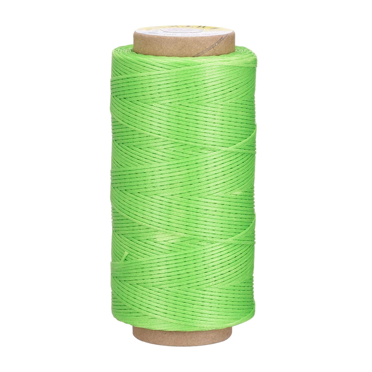 uxcell Leather Sewing Thread 186 Yards 210D/1mm Polyester Waxed Cord for Manual Sewing, Wheat BST326H