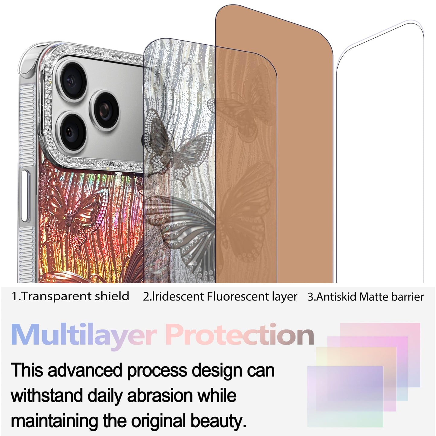 I-MGAE-IN-AR Compact Case for iPhone 16 Holographic Cloud Design,Cute Trendy Soft Slim TPU Shockproof Protective Phone Cases Cover for Women Girls Aesthetic Glitter WN420
