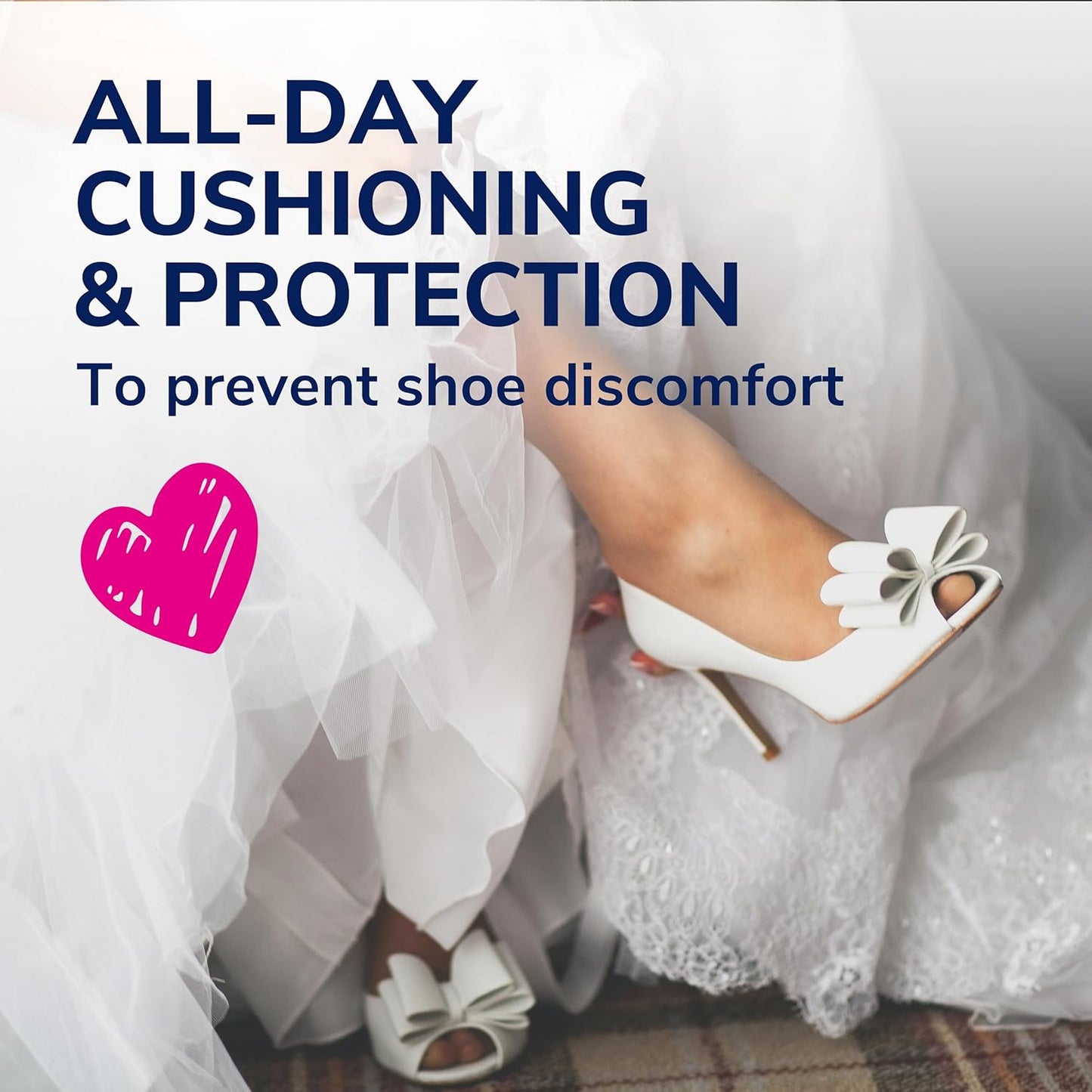 Dr. Scholl's Love Your Heels & Wedges 3/4 Length Insoles, All-Day Comfort for High Heeled Shoes, Relieve & Prevent Shoe Discomfort, Absorbs Shock, Arch Support, No-Show Discreet Insert, 1 Pair