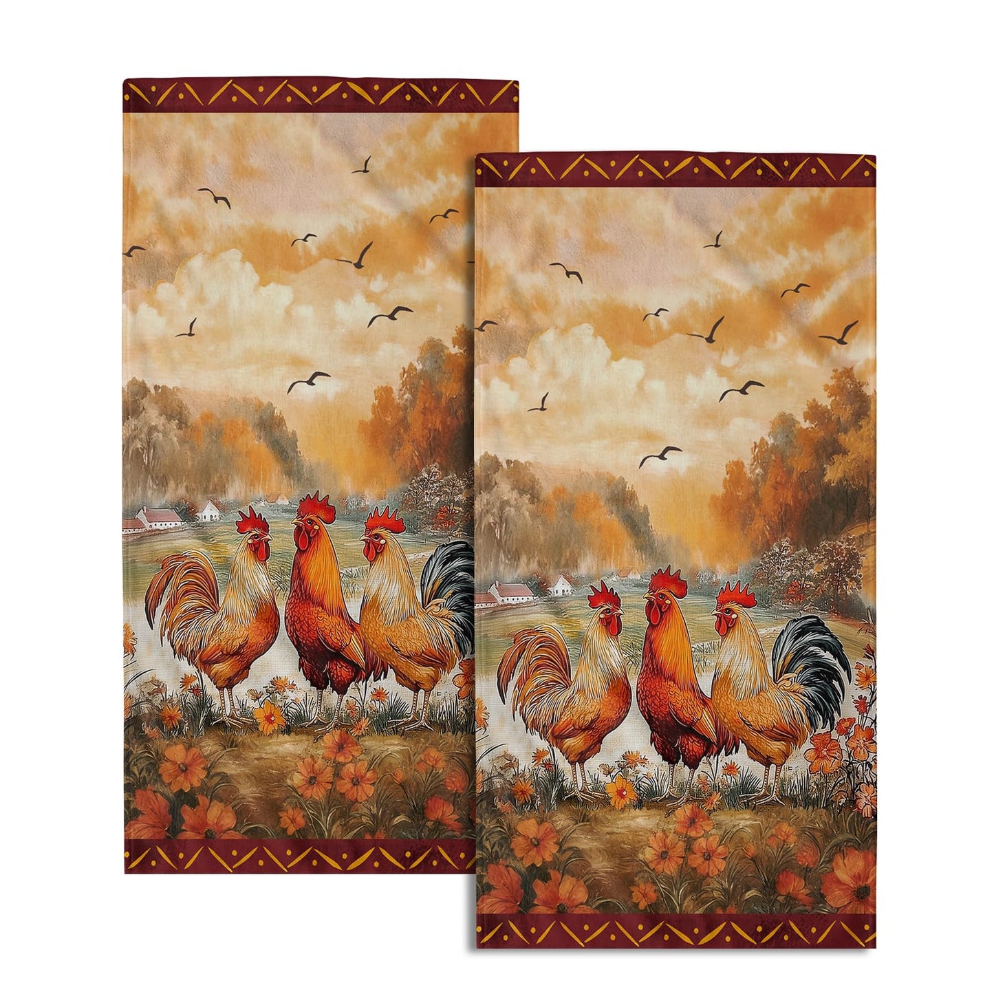 Imiss Coral Starfish Hand Towels for Bathroom，Nautical Coastal Seashell Guest Towels 14.4 x 28.3 Inch Set of 2 Soft Small Bath Towel Kitchen Dish Towels for Home Hotel Gym Spa BST220
