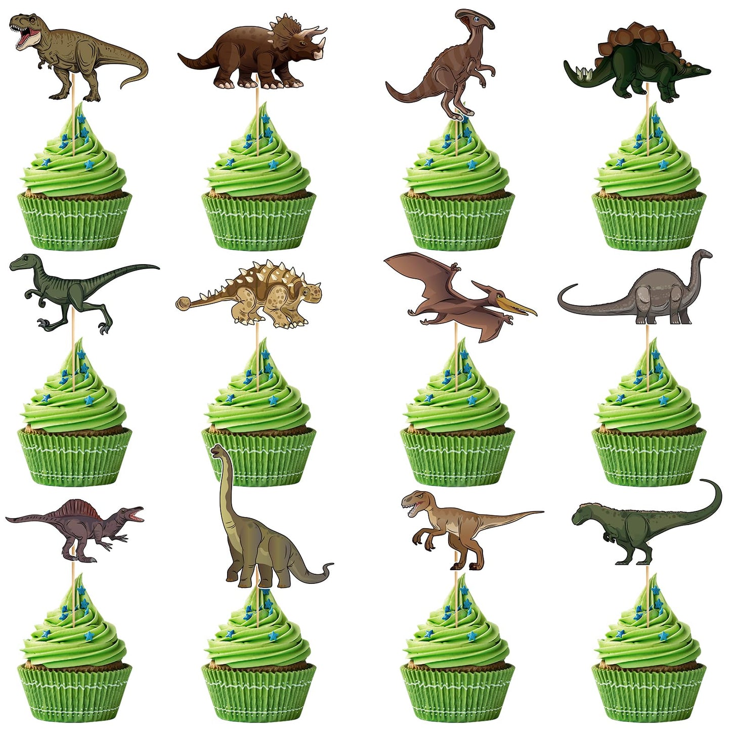 48 Pack Casino Cupcake Toppers Glitter Poker Chips Dices Mini Slot Machine Cupcake Picks for Las Vegas Casino Night Theme Birthday Party Baby Shower Decoration Supplies BST220
