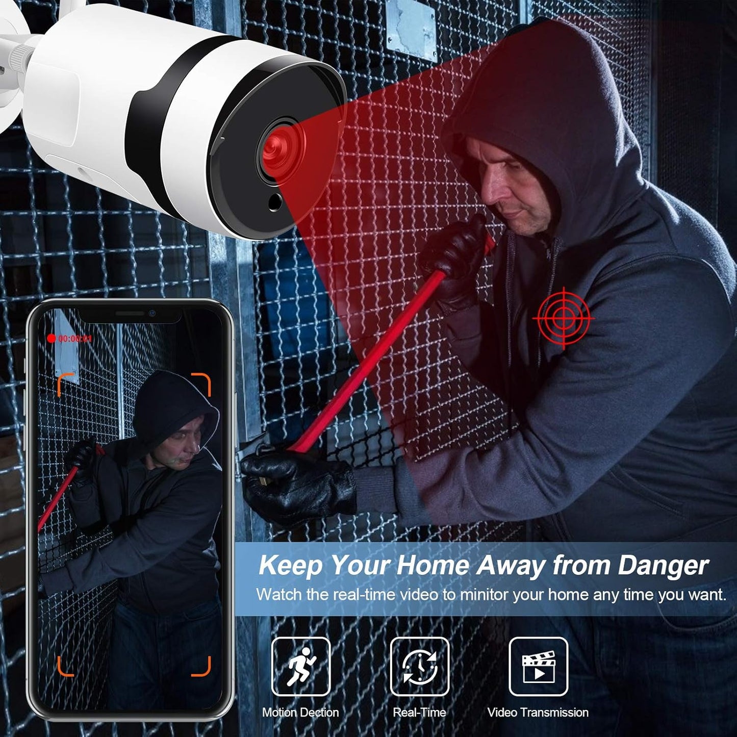 HJSHI IP CAMERA Panoramic HD outdoor camera 55