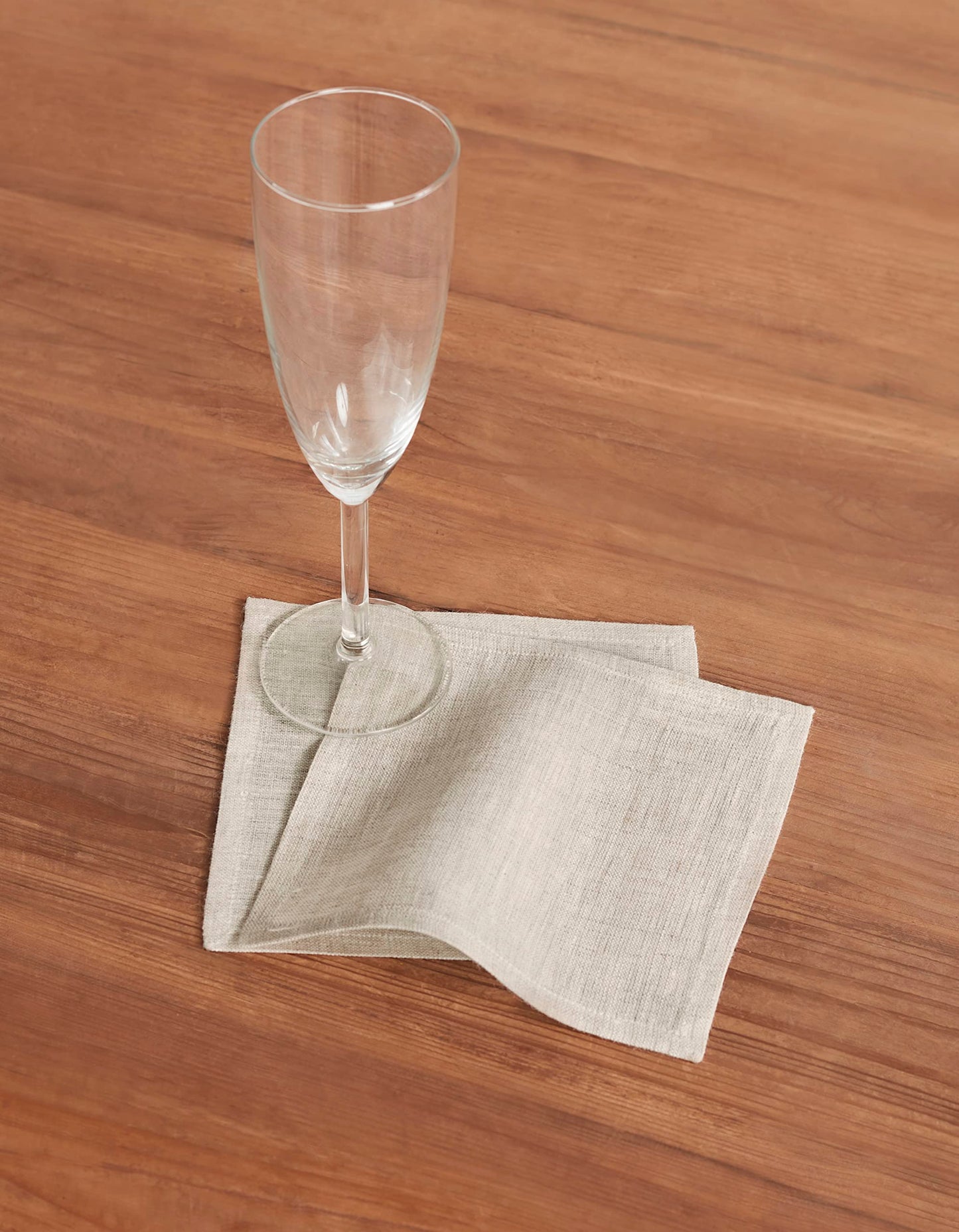 Solino Home 100% Linen Cocktail Napkins Black, Athena 6 x 6 in, Set of 12 | Small Cloth Napkins for cocktails, beverages, coasters and appetizer serving, Chambray Black, Pure Linen, OEKO-TEX Certified BST326SOLH