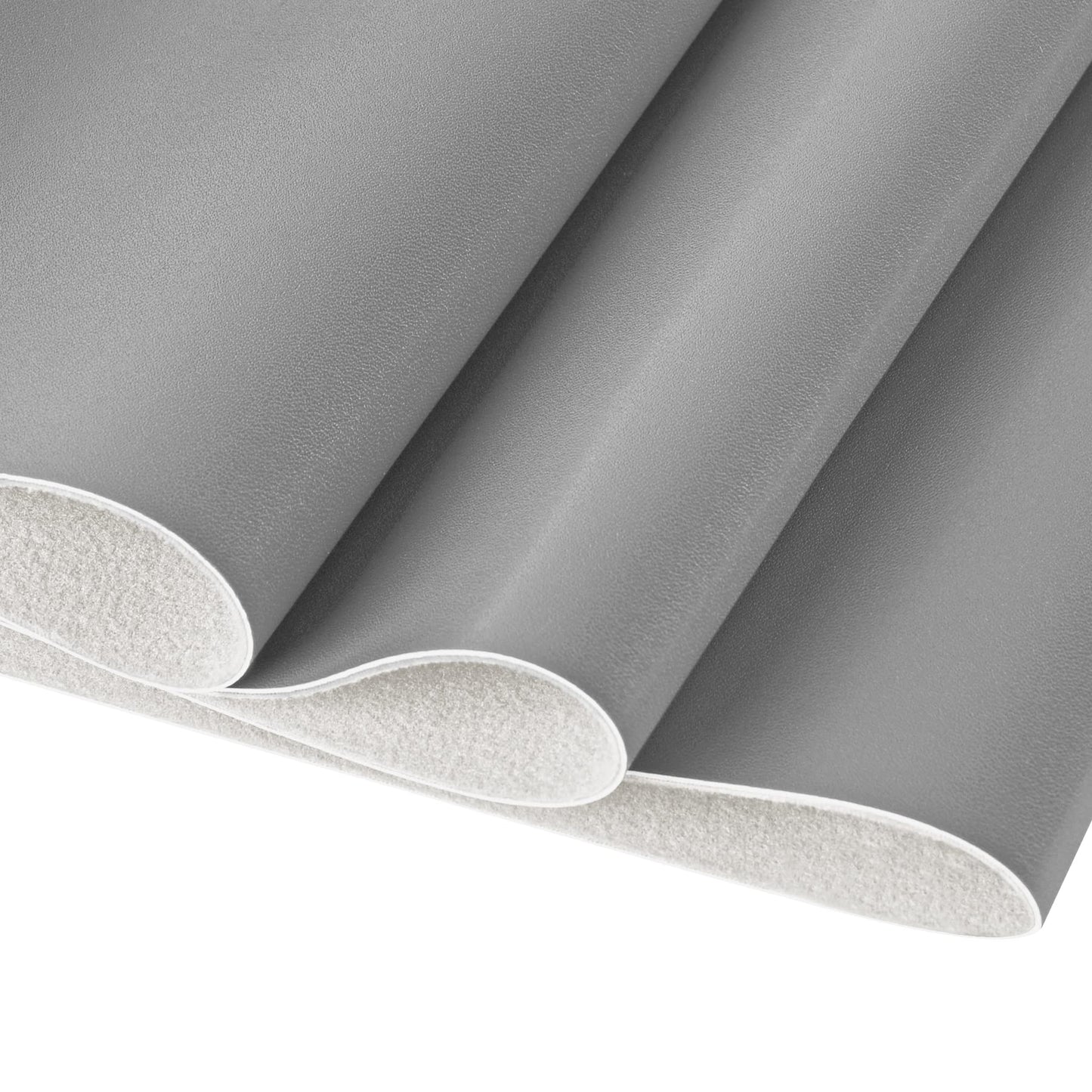 PU Fabric Material 1 Yard 54" x 36" Faux Synthetic Leather Sheets 1.2mm Thick Perfect for Upholstery, DIY Crafts, Hat Making, Hair Crafts Making, Sewing, Shoe Making (Gray) BST220