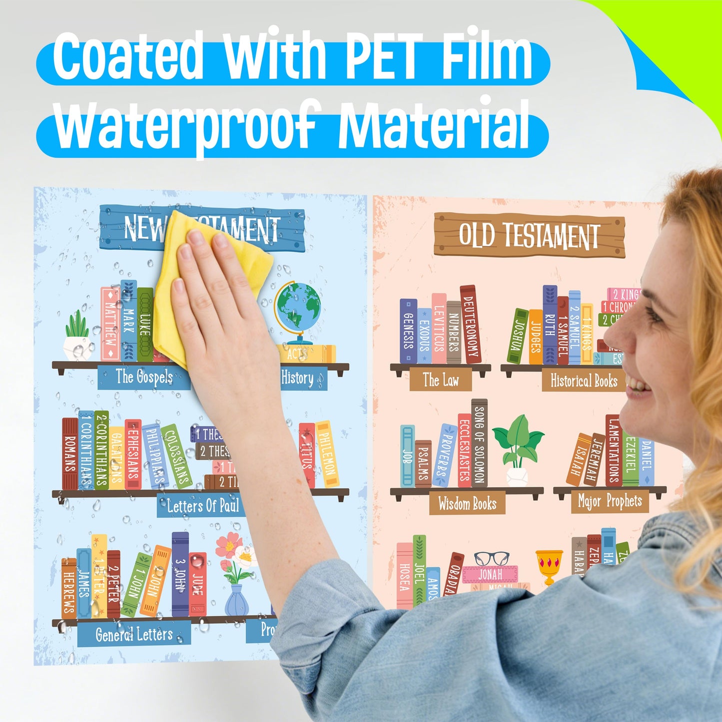 15 Reading Strategy Posters, Thick Water & Tear Resistant English Language Poster, Educational Reading Comprehension Posters for Bulletin Board, Classroom, School Supplies, Wall Decor (14.5” x 11”) BST220