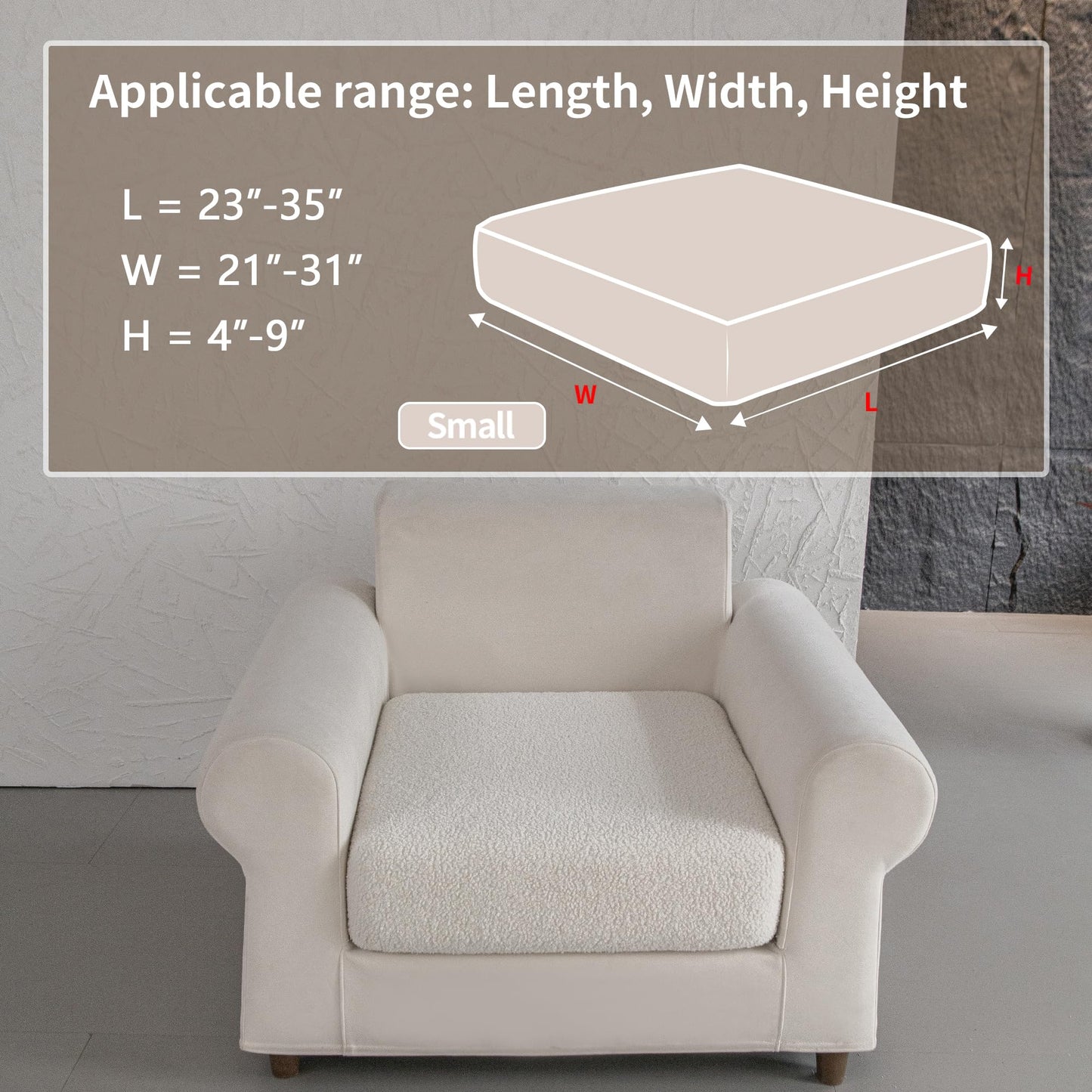 OHSIO Couch Cushion Covers for Sectional Sofa, Stretch Soft Sofa Slipcovers Washable Wear-Resistant Universal Furniture Protector for Living Room(1 Piece Oversized Cover, Green) BST202