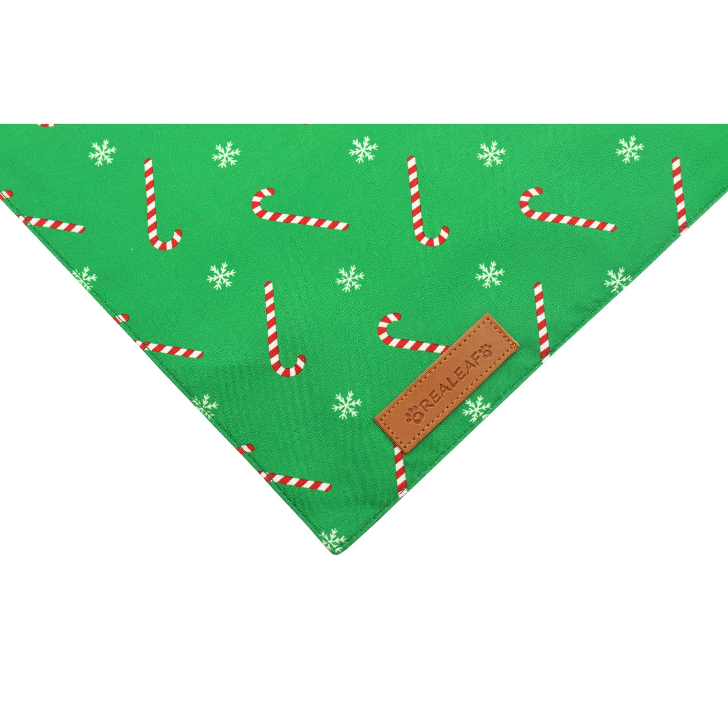 Realeaf Fall Thanksgiving Dog Bandanas 2 Pack, Orange Plaid Pet Scarf for Boy and Girl, Premium Durable Fabric, Holiday Halloween Bandana for Large and Extra Large Dogs (X-Large) WN420