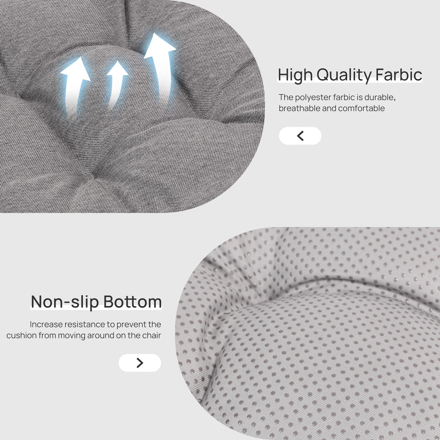 Love's cabin Memory Foam Chair Cushions Set of 4, 15.5"x15.5"x3.5" Indoor & Outdoor Seat Pads for Dining, Kitchen, Office, Patio Chairs - Green BST220