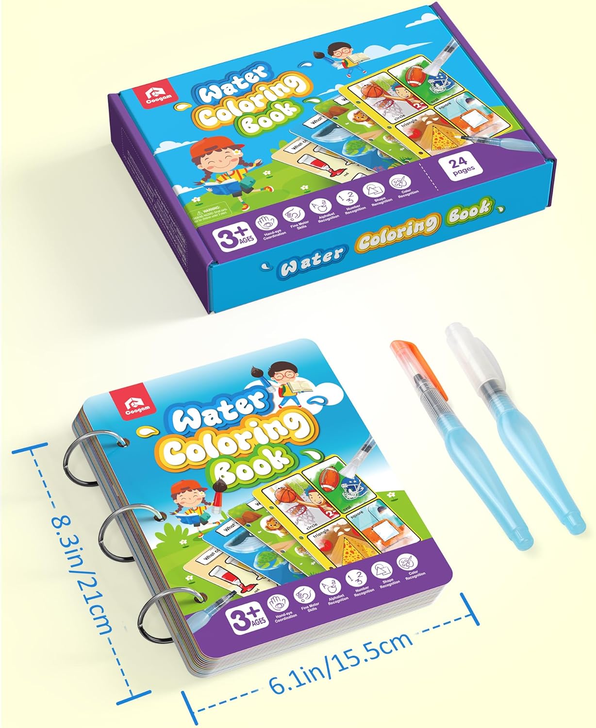 Coogam Water Painting Color Book 62