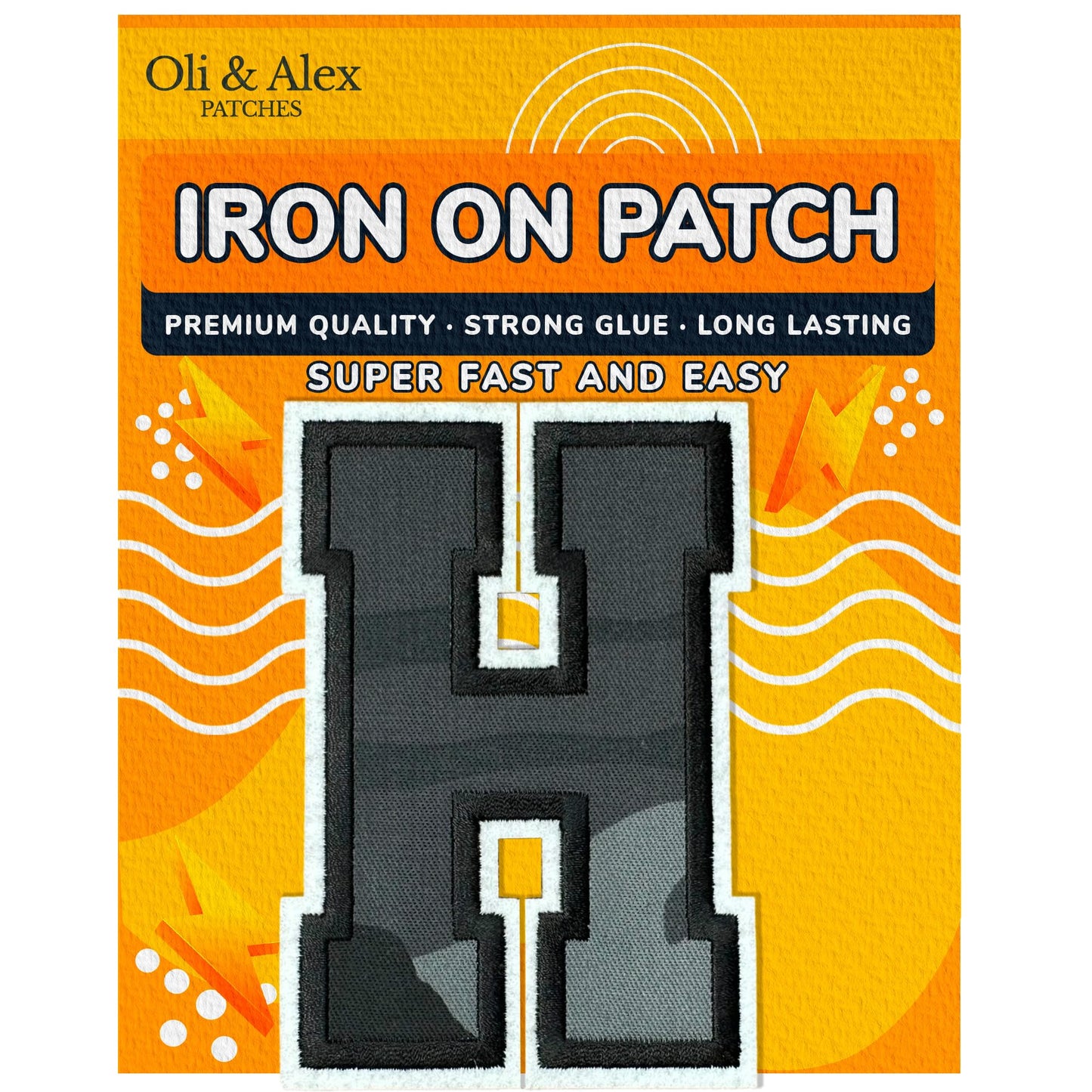 Iron On Letters Patches Premium Quality - Letter for Clothing - Varsity Patch Transfer for Clothes - Embroidered Letters Patches for Jersey Jackets - Sew on Appliques Red BST220