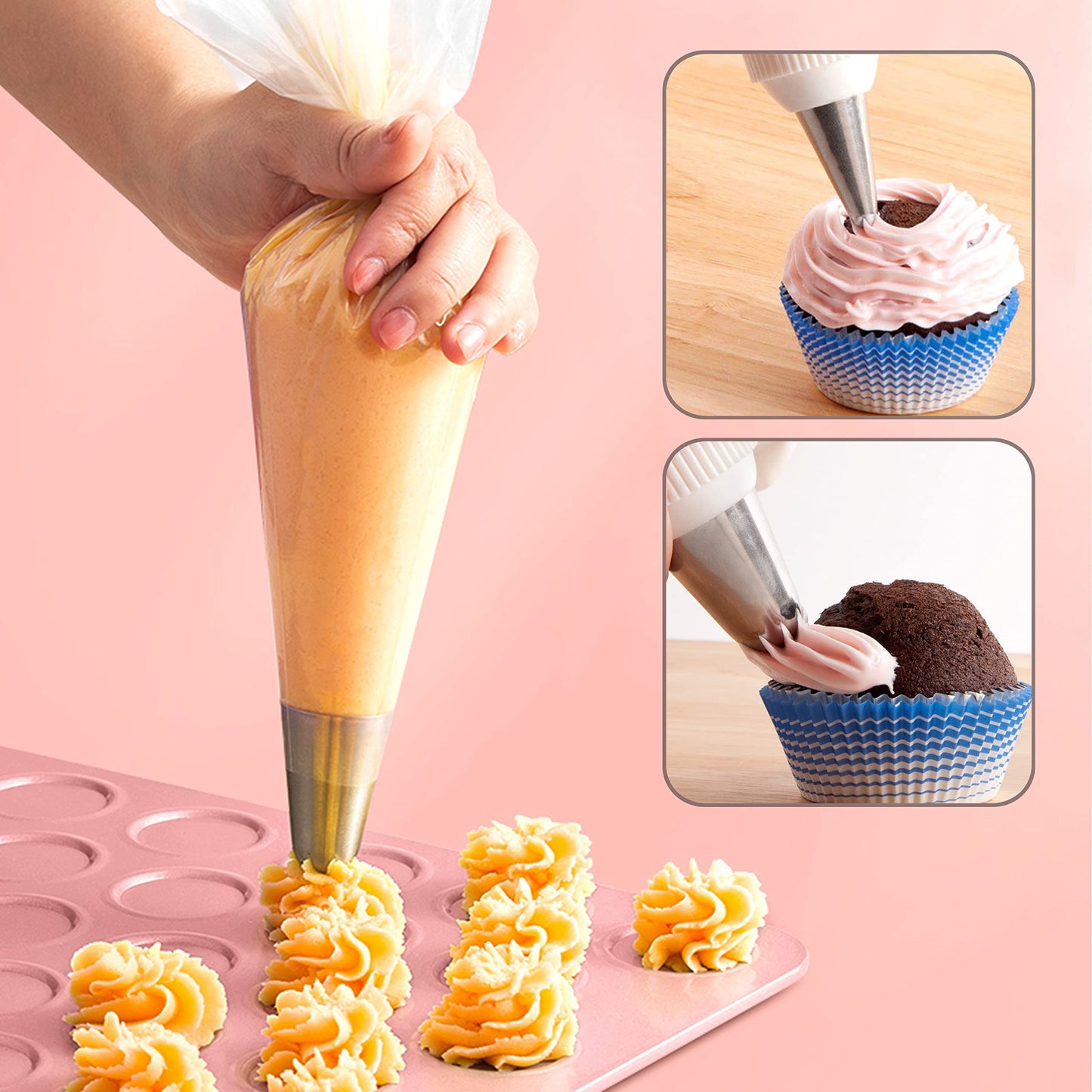 FIVETASCake Decorating kit for Beginners-52 Numbered Icing Tips with Pattern Chary RD3