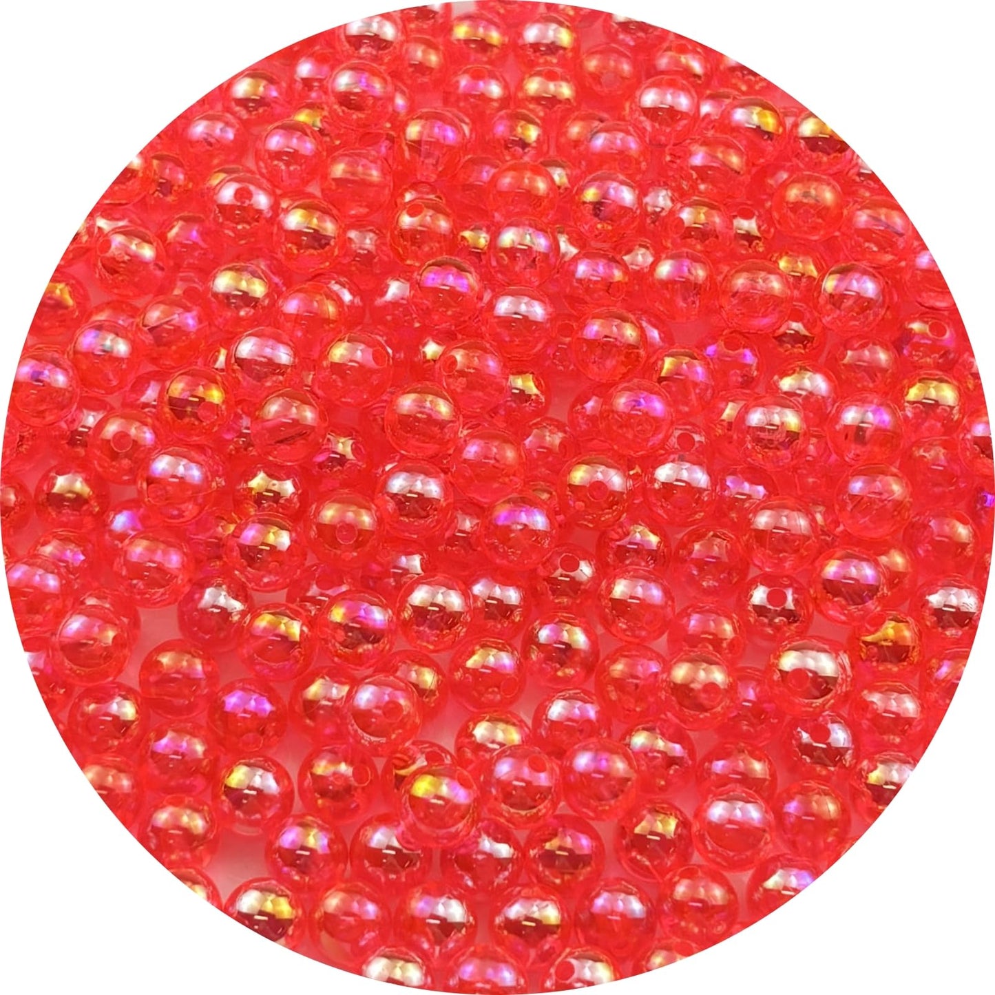 2000pcs 4mm Acrylic Round Beads AB Colors Acrylic Beads Round Spacer Beads with Hole for DIY Bracelet Necklace Jewelry Making Supplies Handmade Craft(Green AB) BST220