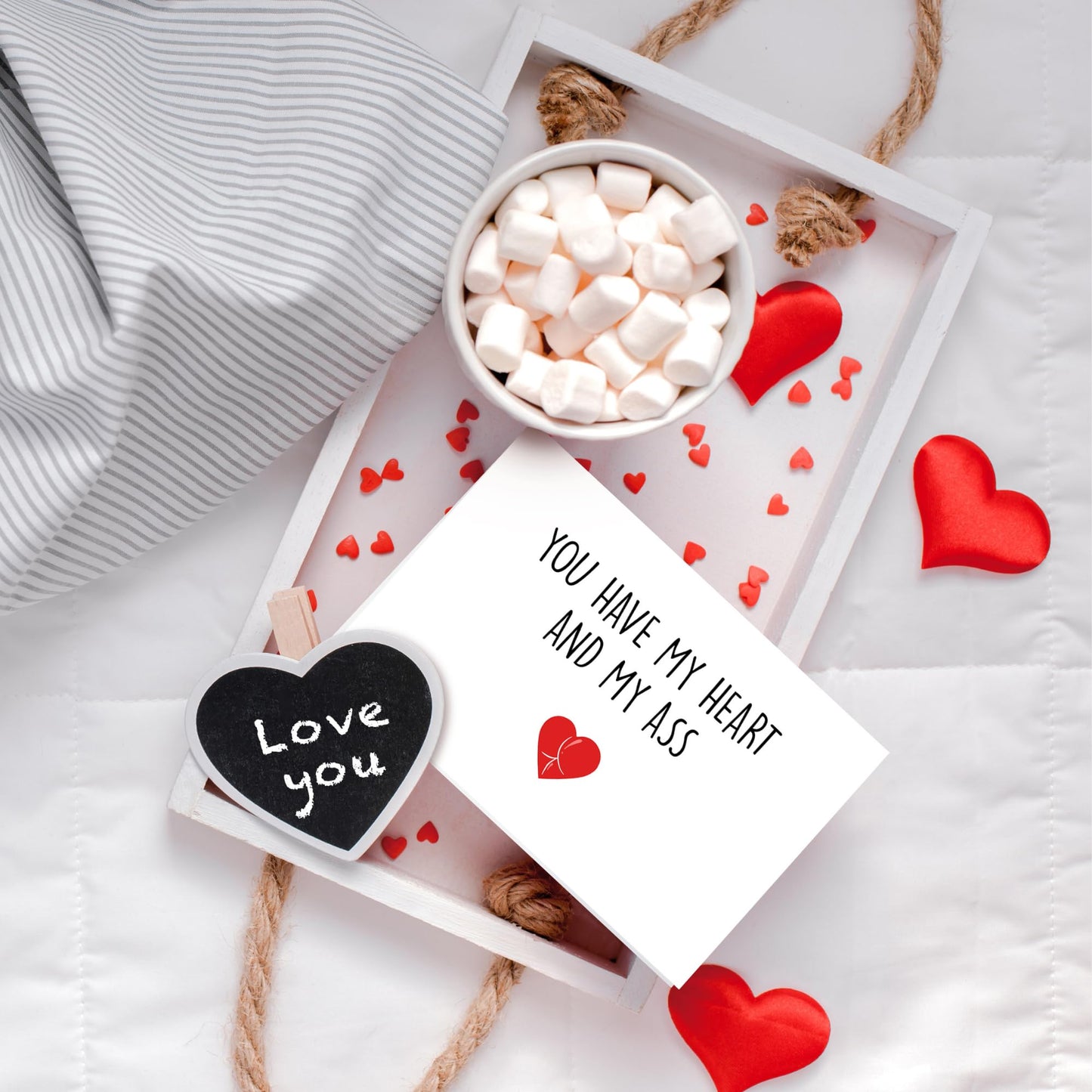 Pawzity Valentines Gifts for Him, Boyfriend, Bf, Husband, Men - Funny Valentines Card for Him - Anniversary, Birthday Gifts for Him - Single 5.3''x 8'' Funny Card with Envelope for Boyfriend, Husband WN420