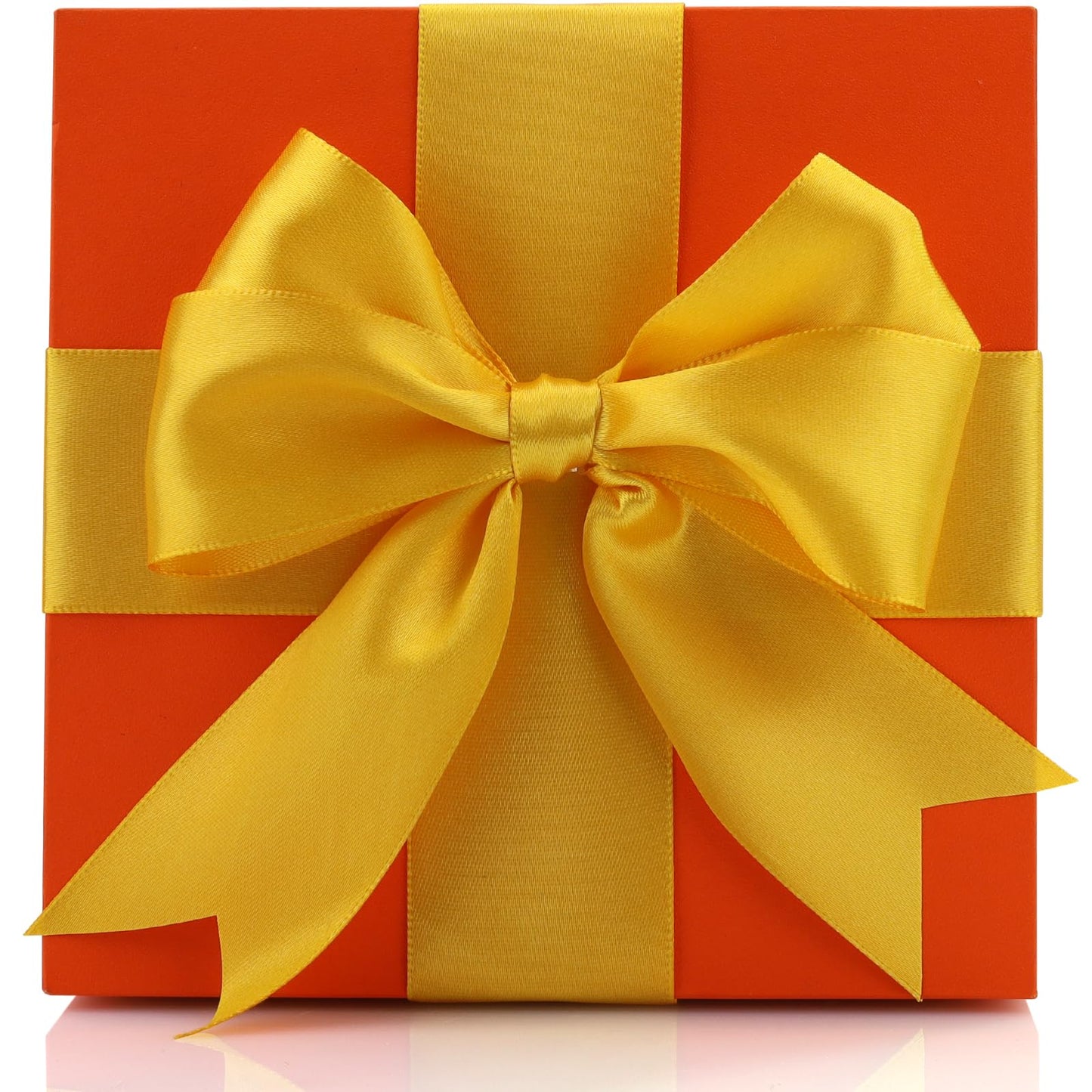 1-1/2 Inch Single Face Polyester Ribbon, 50 Yards Bulk Roll (Orange)–Wrinkle-Resistant Craft Ribbon for Gift Wrapping, Wedding Decor, DIY Projects BST220