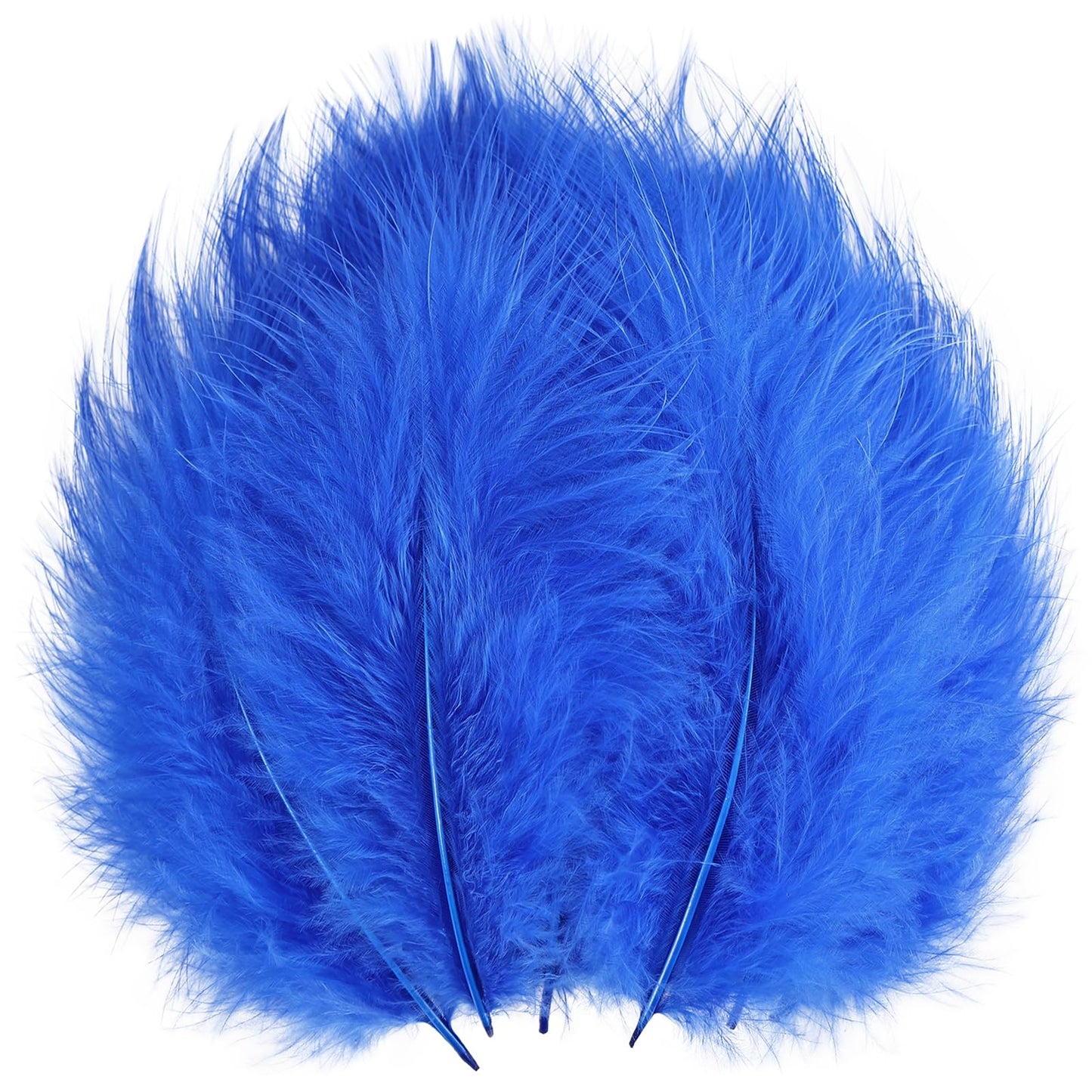 Fluffy Turkey Marabou Feathers 100pcs for Craft Dream Catcher Decoration - 4-7Inches Natural Feathers (Green) BST220