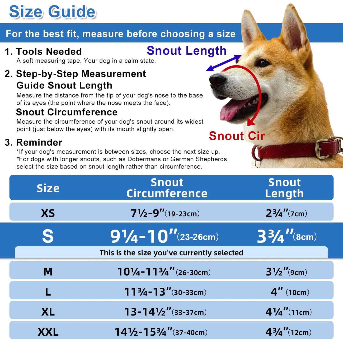 Dog Muzzle for Small Dogs, Bite Proof & Anti Licking - Soft TPR Safety Muzzle with Adjustable Hawk-Beak Design for Walking, Grooming, Vet Visits, Gentle and Breathable WN420
