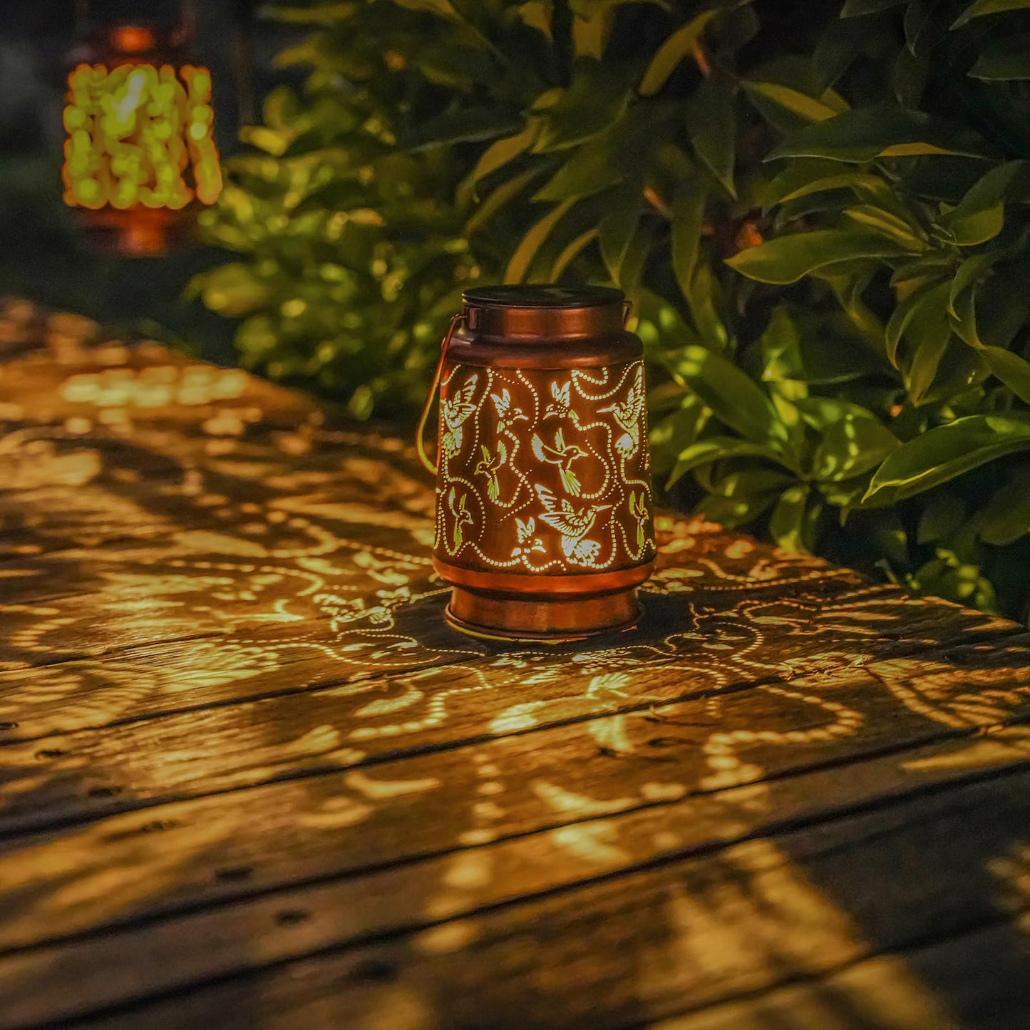 Solar Lanterns Outdoor Waterproof Butterfly Garden Decor Birthday Gifts for Women Mom Grandma, Hanging Solar Lights Metal Lantern Decoration Outside for Yard, Patio, Backyard, Porch