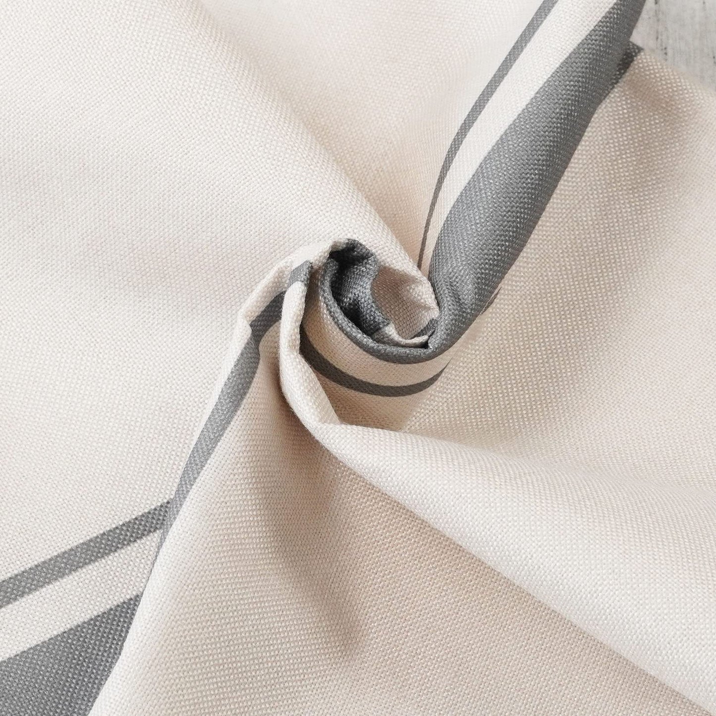 ONWAY Outdoor Pillow Covers Waterproof 18x18 Set of 2 Decorative Linen Throw Pillow Cover Beige and Black Striped Outdoor Pillows for Patio Furniture BST220