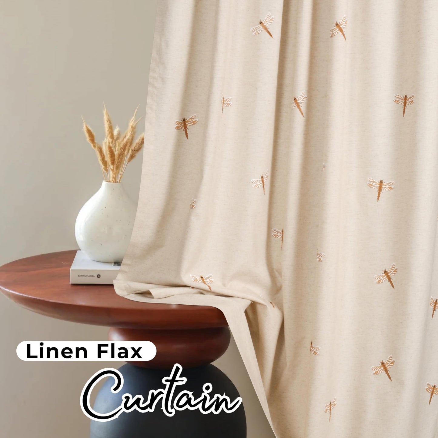 Bedding Craft Curtains 63 Inch Length - White Poly Cotton Slub Drapes with Tab Top, Set of 2, Ideal for Bedroom, Living Room, and Office_ 50x63 inch BST220