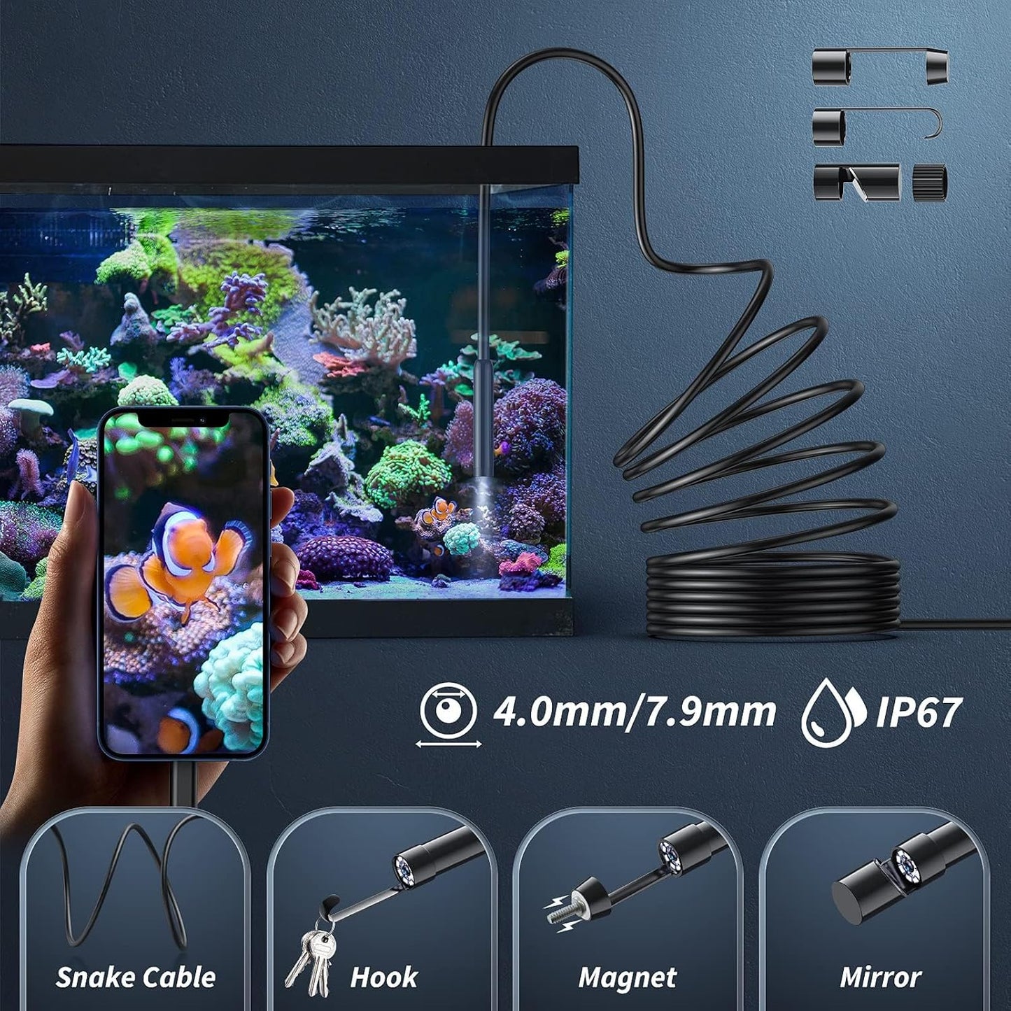 Endoscope Camera with Light