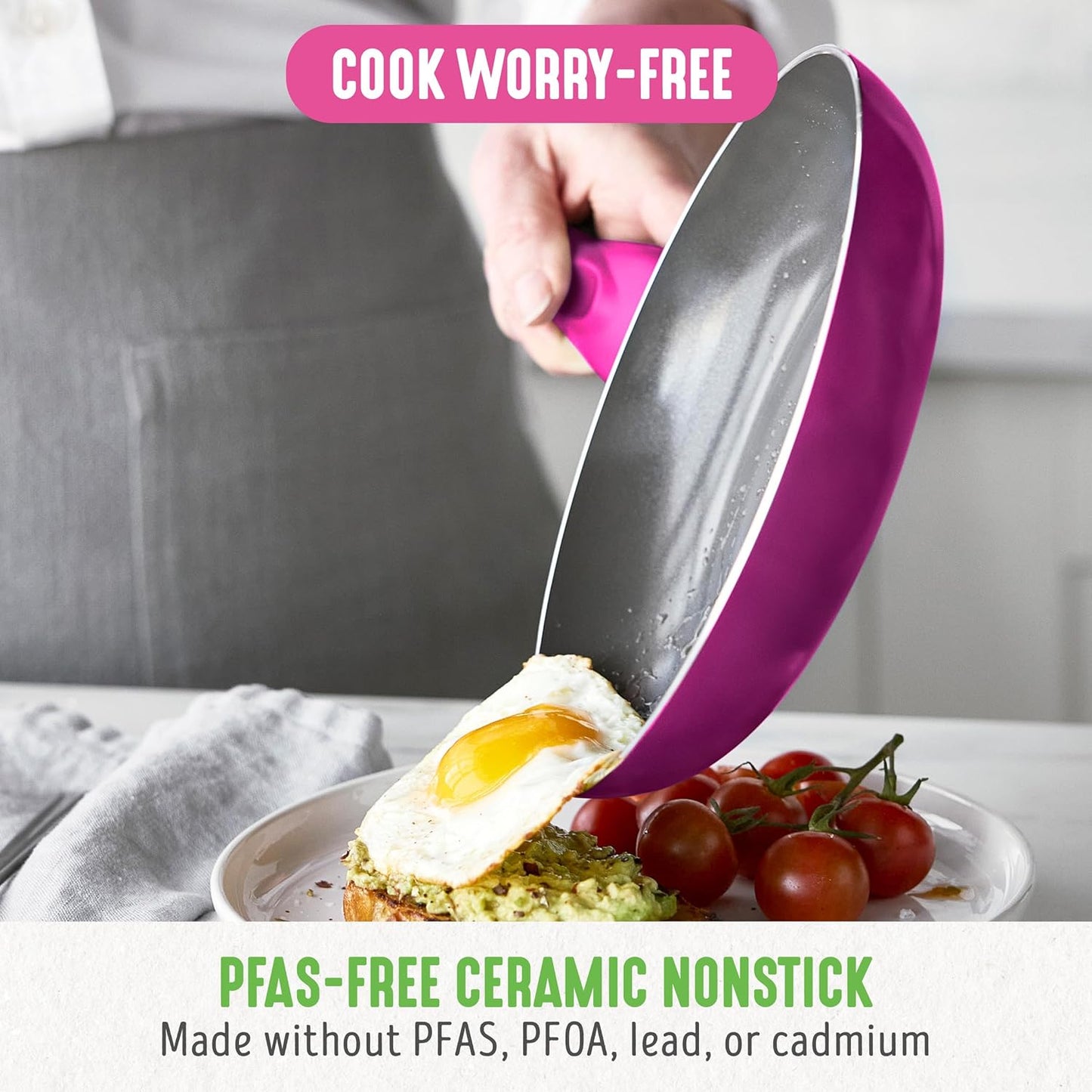GreenLife Essentials 8" Frying Pan Skillet 95-97