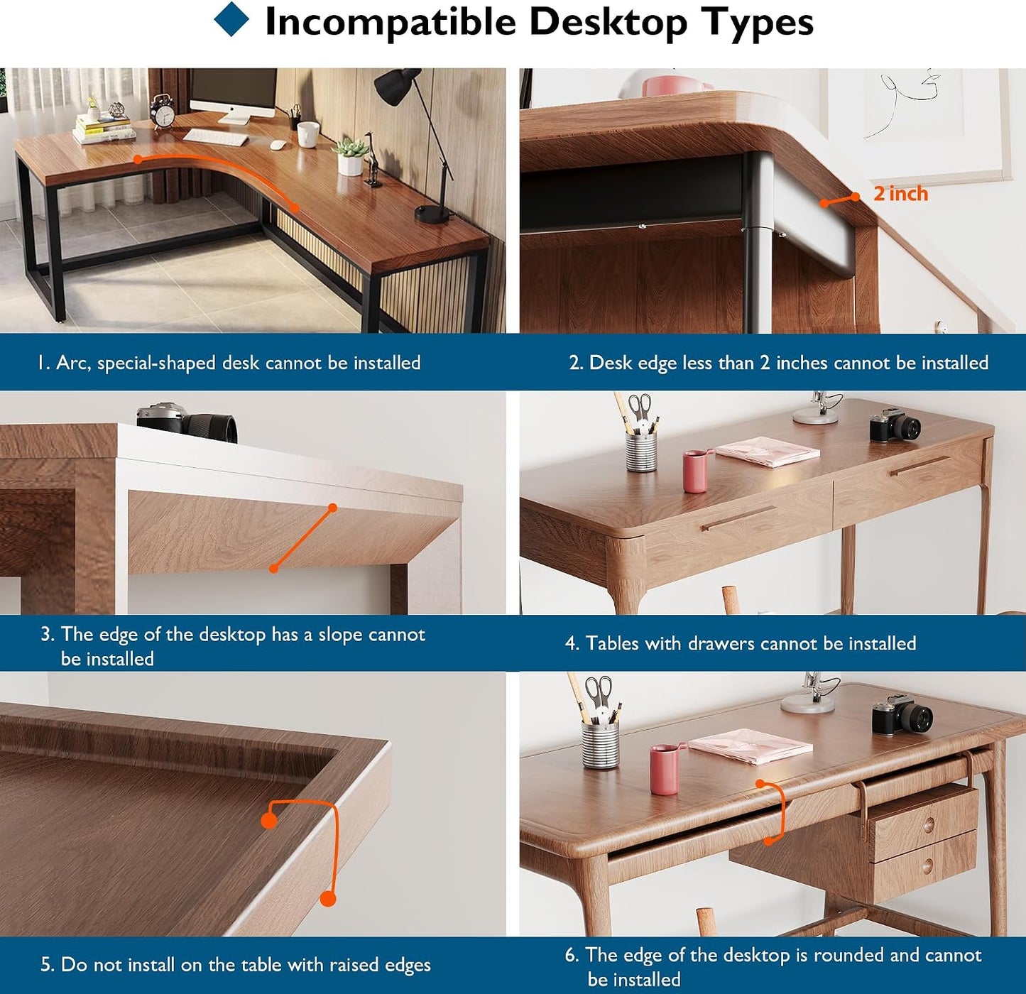 BONTEC Ergonomic Desk Extender Tray, 9.5"x9.1" Wrist Rest Shelf | 90°Foldable Elbow Support, Table Mount Arm, Clamp on Computer Arm Rest for Desk, Office & Home Use,Durable Easy to Install BST202