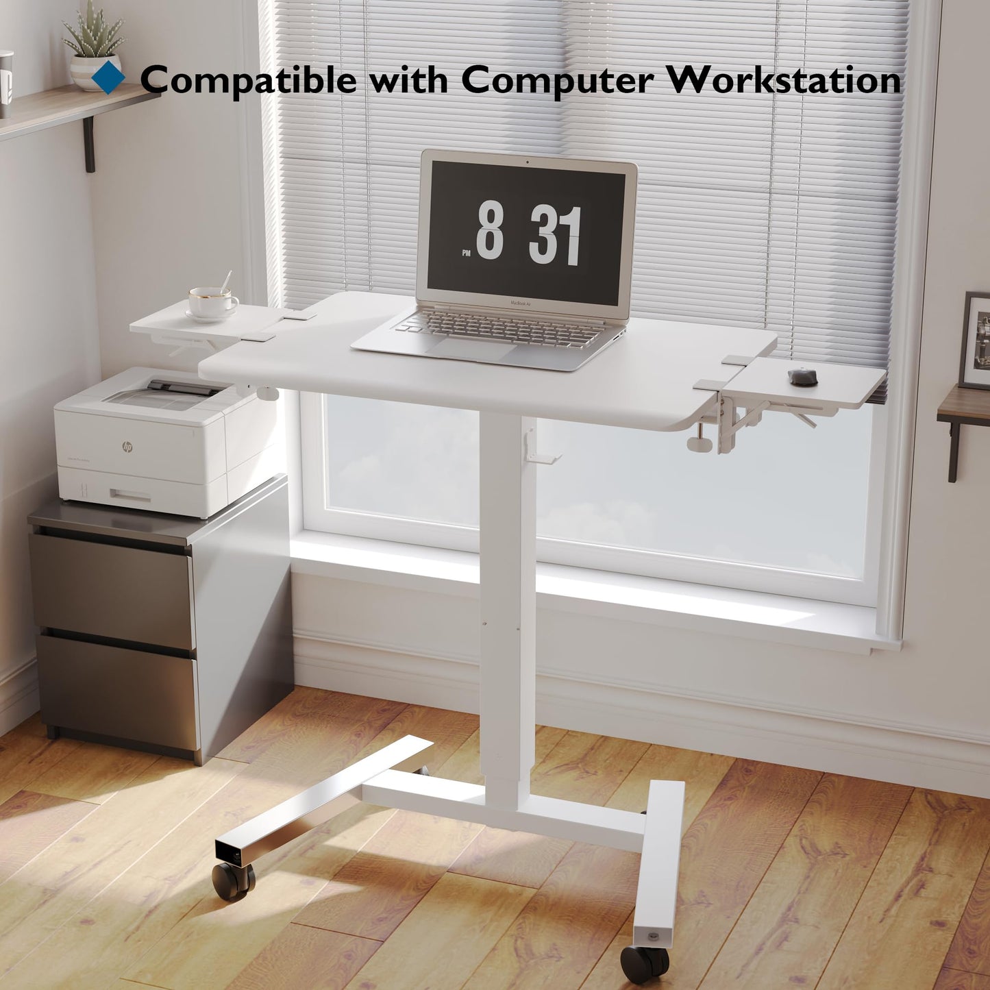 BONTEC Ergonomic Desk Extender Tray, 9.5"x9.1" Wrist Rest Shelf | 90°Foldable Elbow Support, Table Mount Arm, Clamp on Computer Arm Rest for Desk, Office & Home Use,Durable Easy to Install BST202
