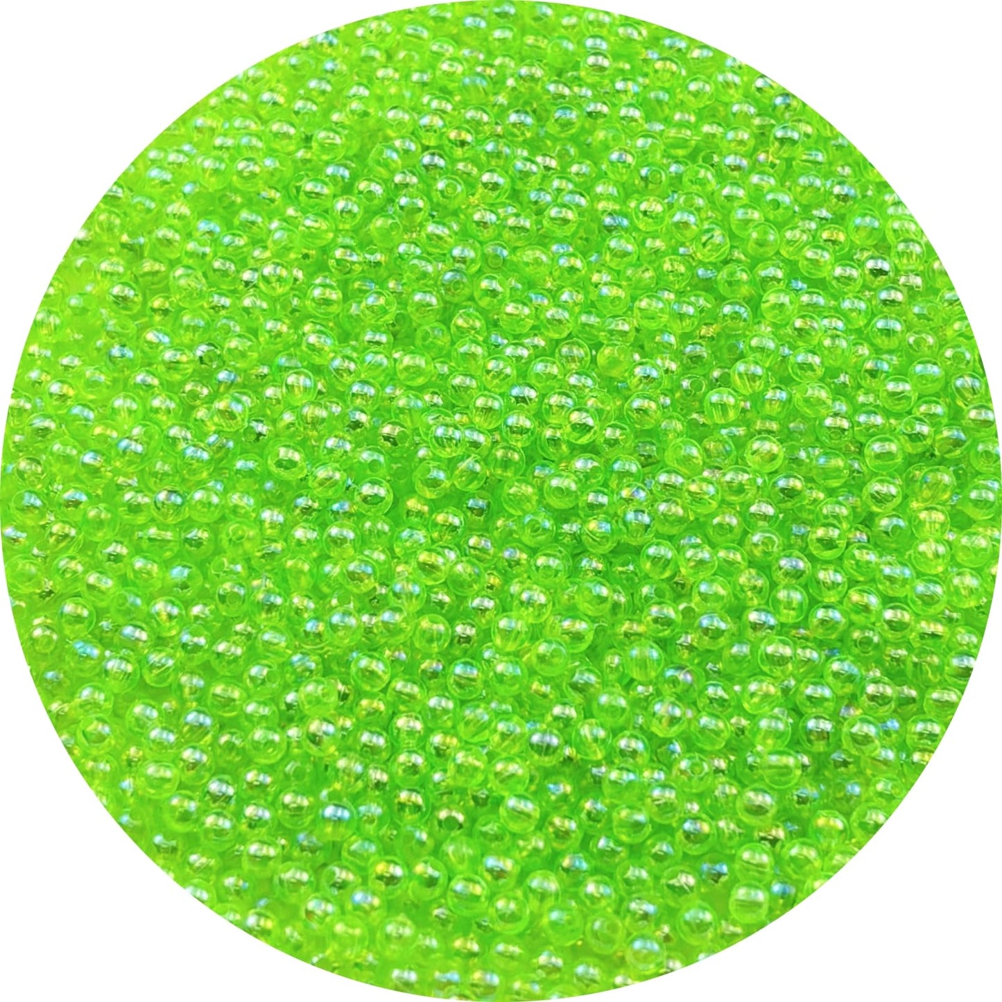 2000pcs 4mm Acrylic Round Beads AB Colors Acrylic Beads Round Spacer Beads with Hole for DIY Bracelet Necklace Jewelry Making Supplies Handmade Craft(Green AB) BST220
