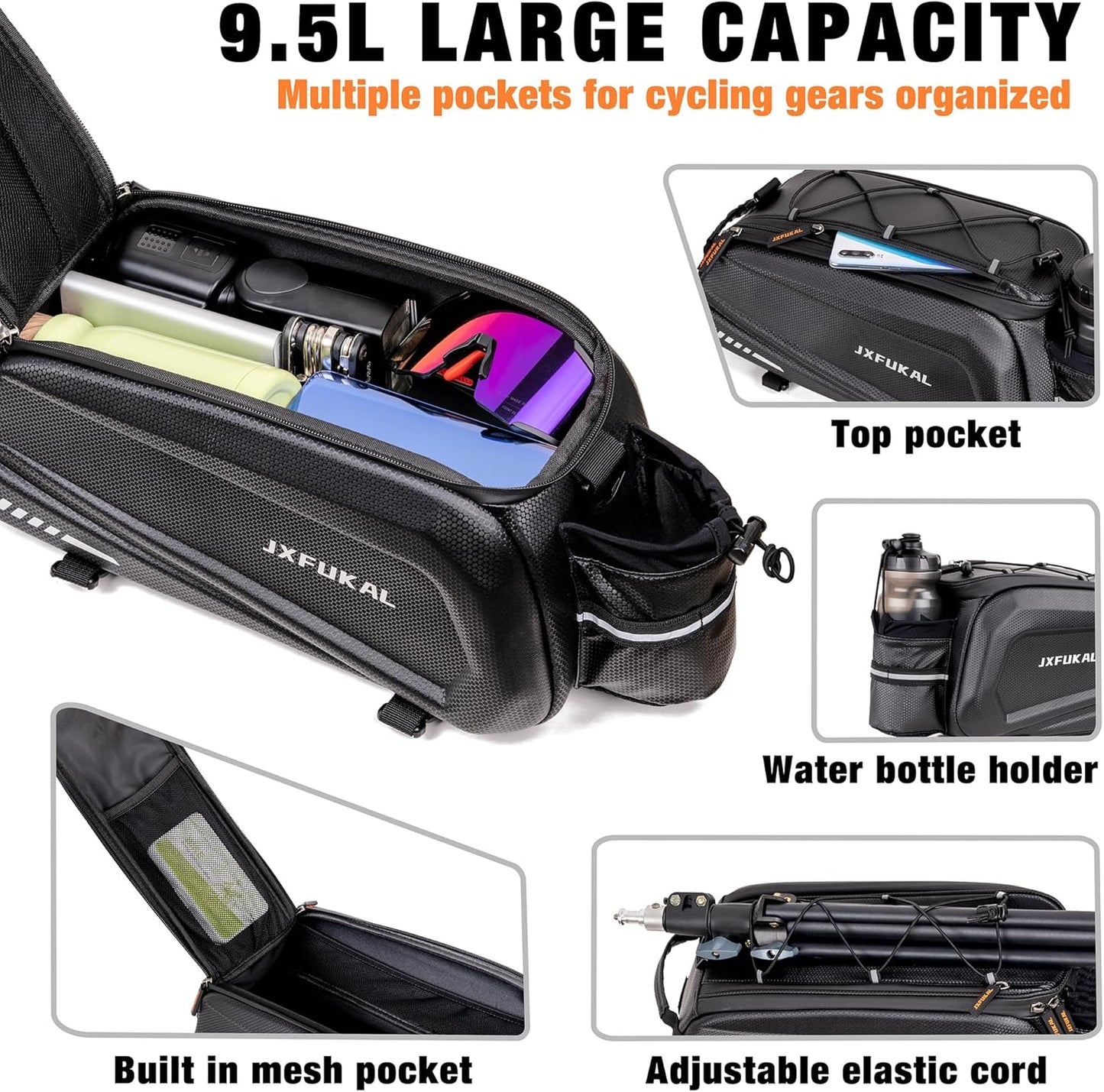 JXFUKAL Bike Bags for Bicycle Rear rack 84