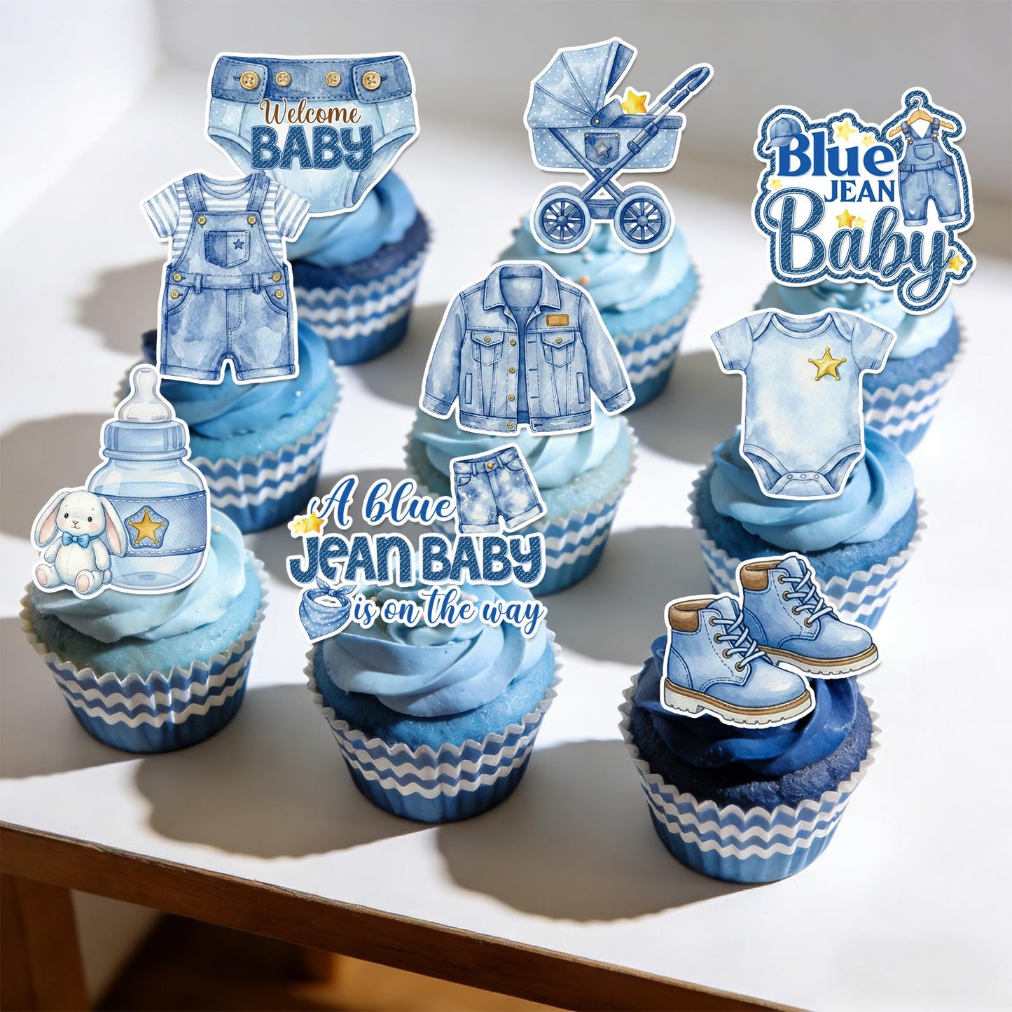 Baseball Birthday Party Decorotions - 24 PCS Ice Cream Drip Baseball Theme Cupcake Toppers, Boys Girls Sports Birthday Party Decorotions Supplies BST326L