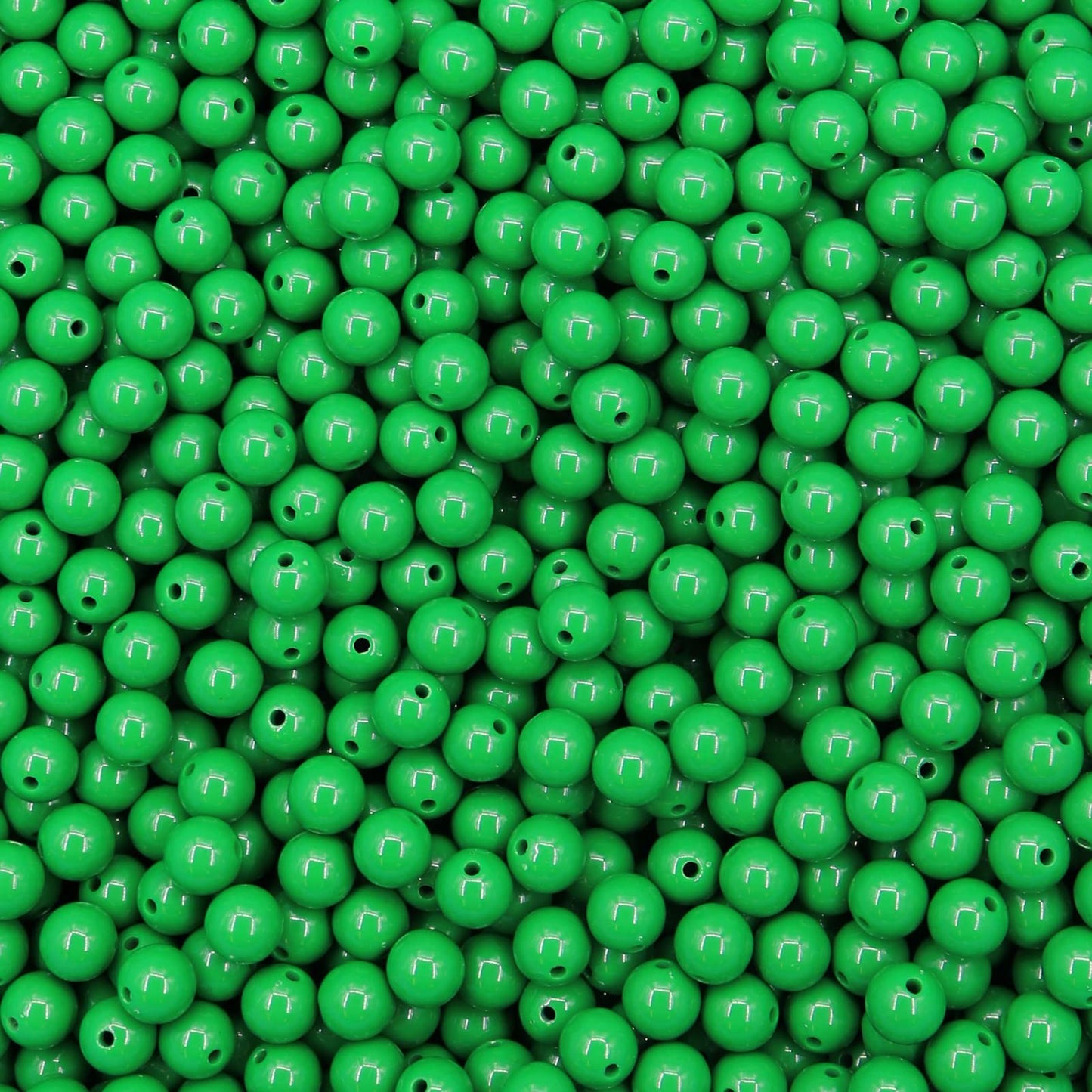 600 Pieces Black Beads for Jewelry Making, Bulk 6mm Colorful Acrylic Beads, Acrylic Round Loose Ball Beads with 1.5mm Hole for Bracelets Necklaces Earring Making Supplies BST220