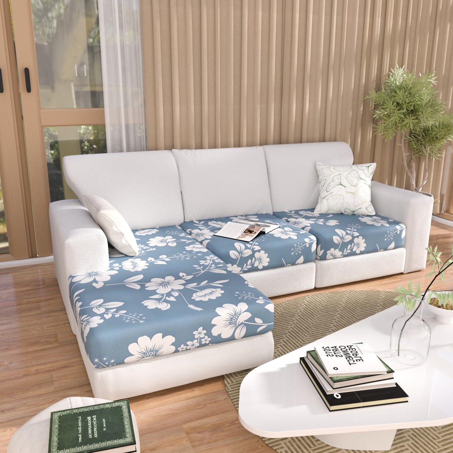Stretch Couch Cushion Covers for Individual Sofa Seat Cushion,Washable Slipcover for Chair Loveseat Sofa,Furniture Protector Cushion Sofa Cover(Backrest or Seat) BST326H