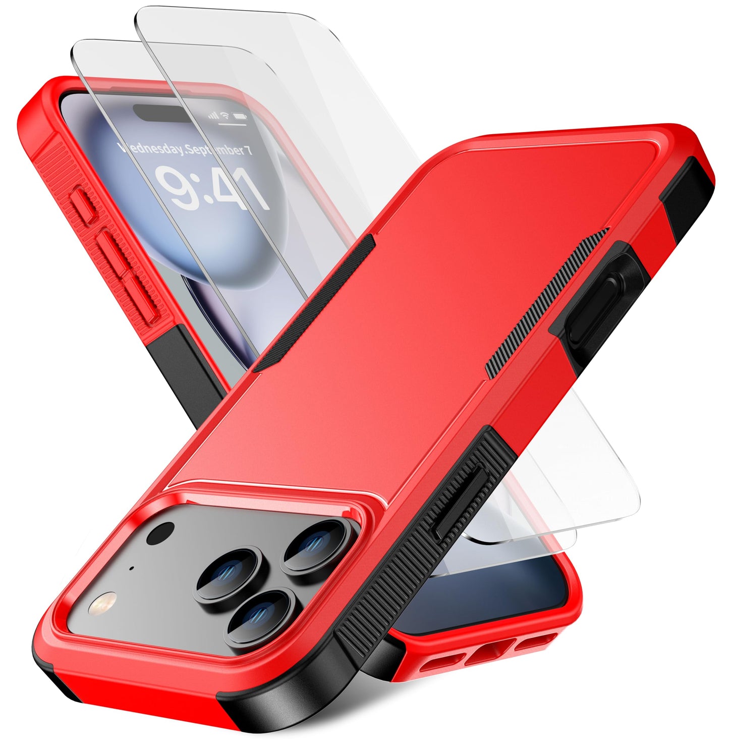 Magnetic for iPhone 17 Air Case [Compatible with MagSafe] [Shockproof] [Heavy Duty Protection] Pocket-Friendly & Tough Non-Slip Protective Phone Cover for iPhone 17Air 6.6", Black WN420