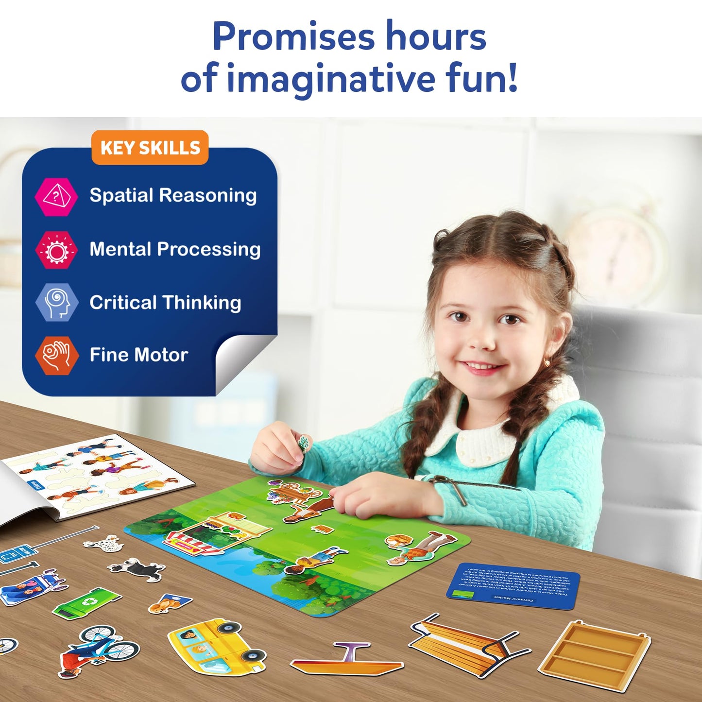 Skillmatics Activity Kit - Creative Storytelling & Skill Building with 150+ Reusable Stickers N3233