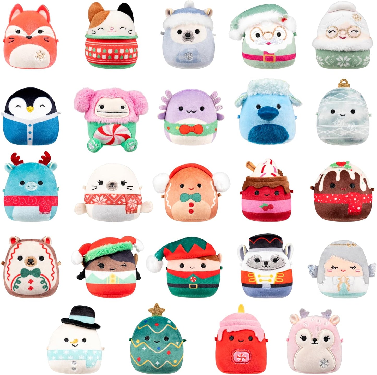 Squishmallows Original 24-Day Micromallows Holiday Plush Advent Calendar N30