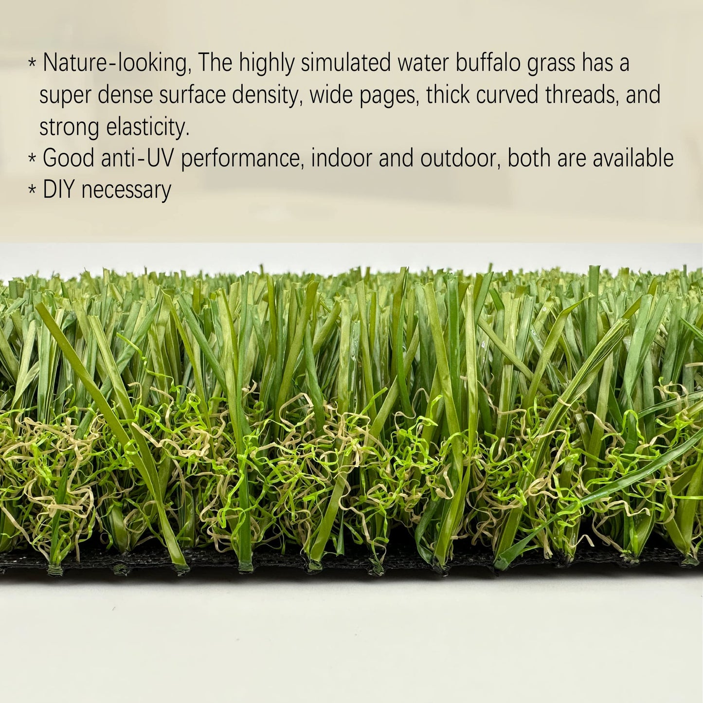 KuGuo Artificial Grass Decoration Strip Indoor/Outdoor DIY Fake Grass (Autumn, Width 2in x Length 11ft) BST220
