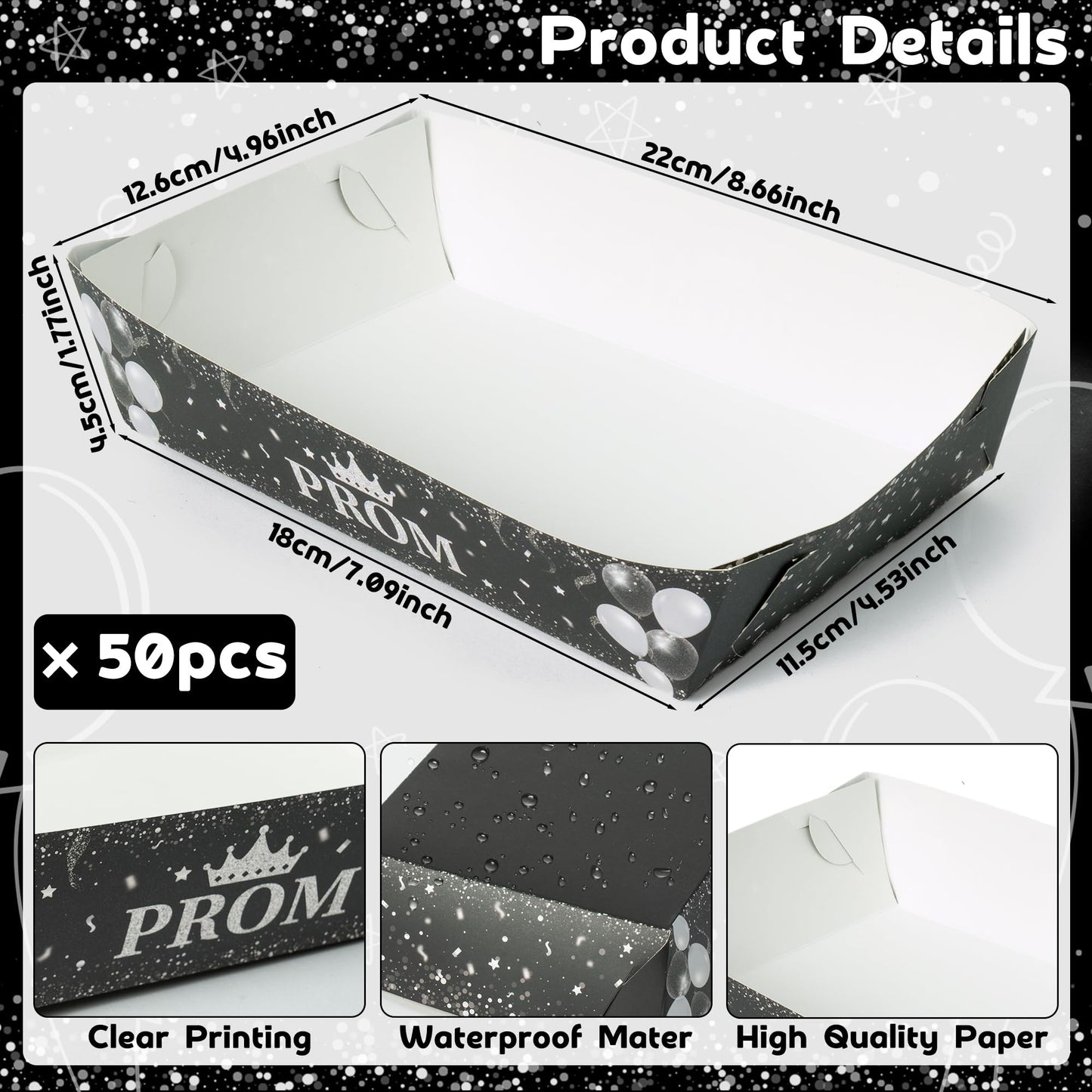 Mexican Taco Nights Food Trays 100Pcs Mexican Nacho Popcorn Unassembled Trays Snack Candy Holder Disposable Paper Plates Holiaday Carnival Party Supplies Concession Stand Food Containers BST202