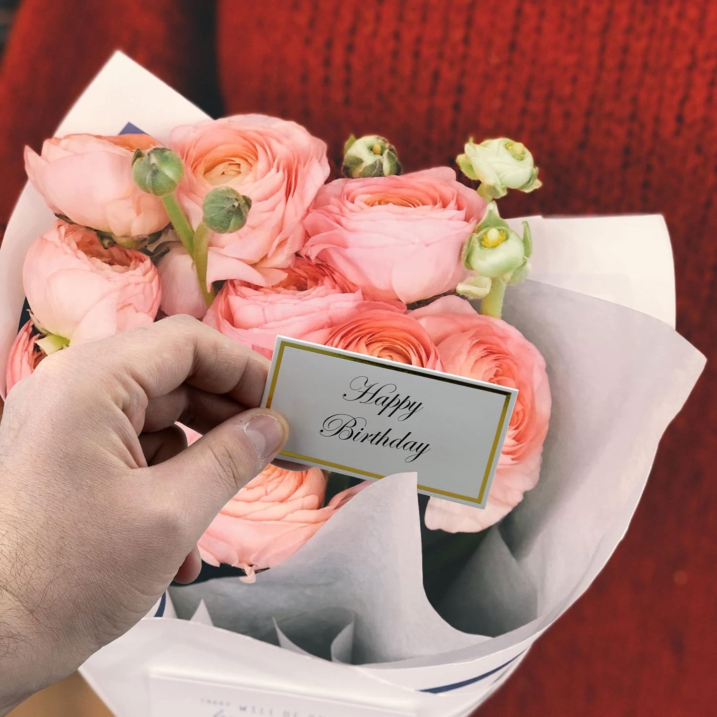 100 Pack Place Cards for Table Setting Small Paper Tent Cards with Gold Foil Border Event Table Cards for Restaurant Wedding Party Banquet Thanksgiving Birthday Celebration BST220