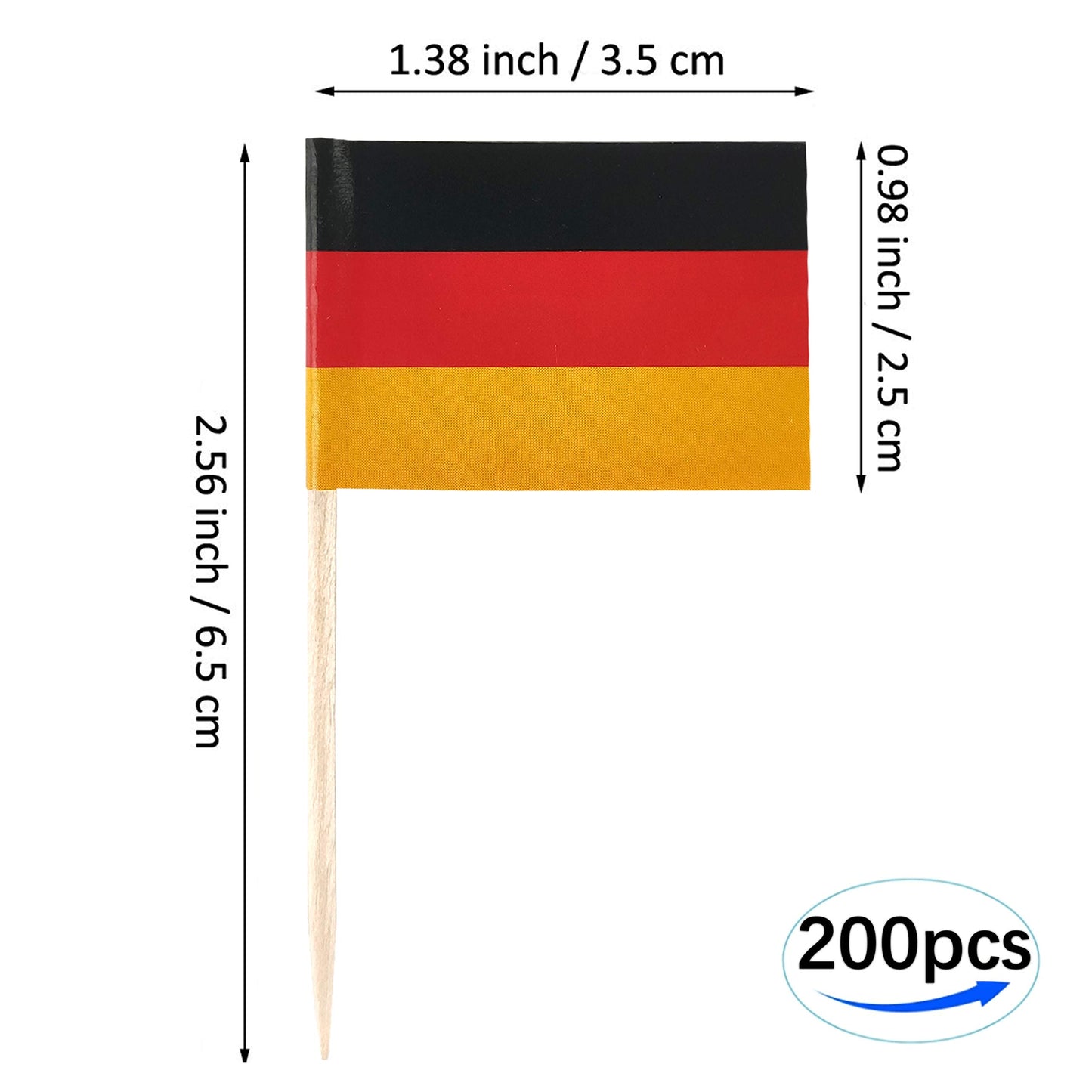 JBCD Mexico Toothpick Flag Mexican Mini Small Cupcake Topper Flags, 200pcs BST220