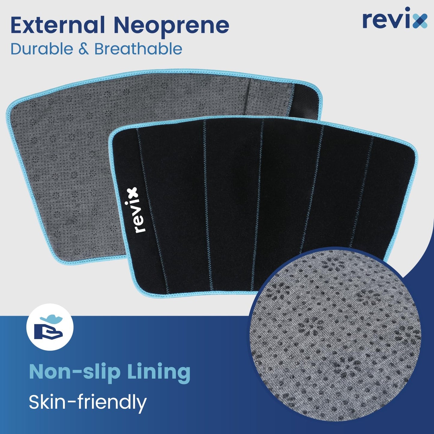 REVIX Shin Ice Pack Reusable Leg Ice Pack Wrap Cold Therapy Compression Sleeve N25