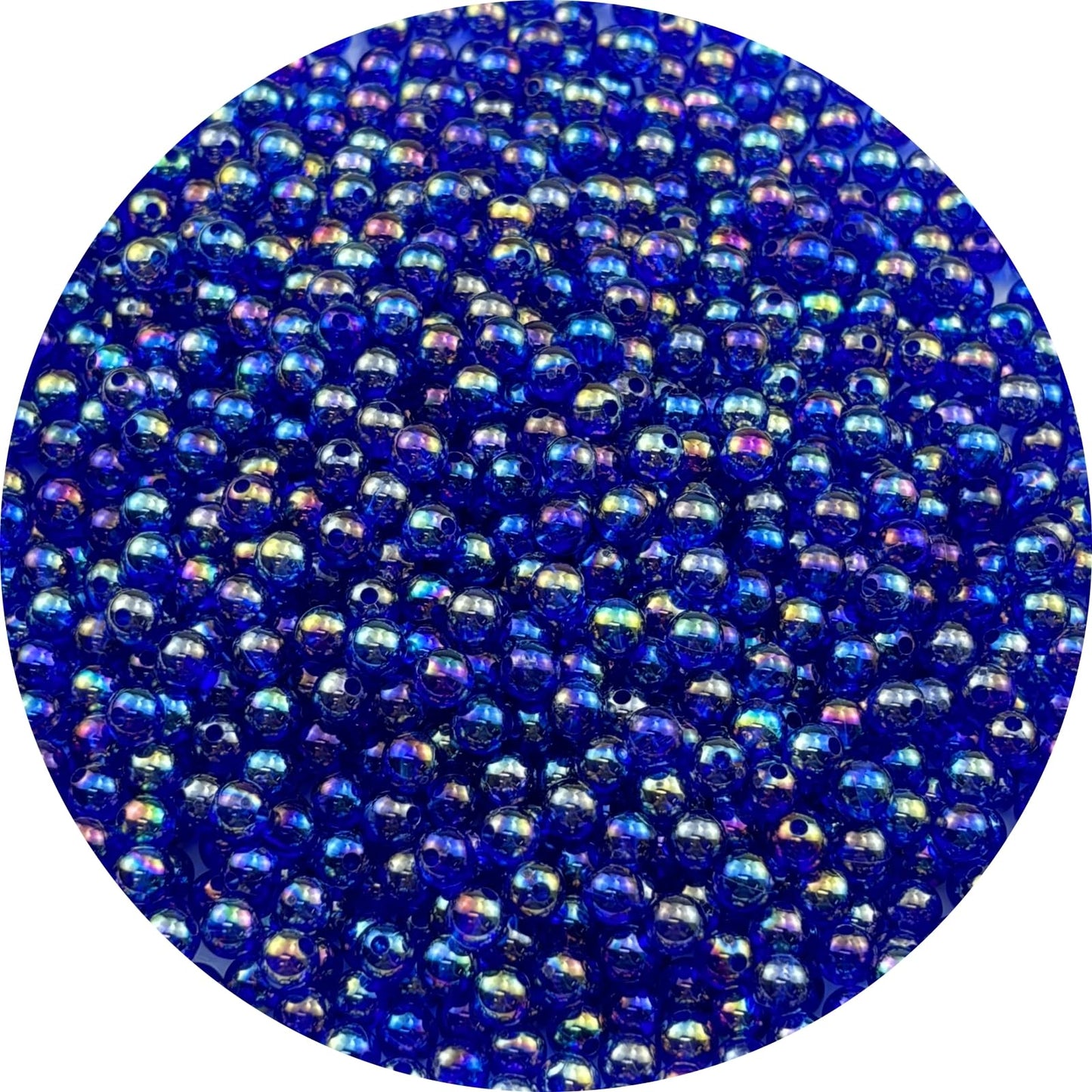 2000pcs 4mm Acrylic Round Beads AB Colors Acrylic Beads Round Spacer Beads with Hole for DIY Bracelet Necklace Jewelry Making Supplies Handmade Craft(Green AB) BST220