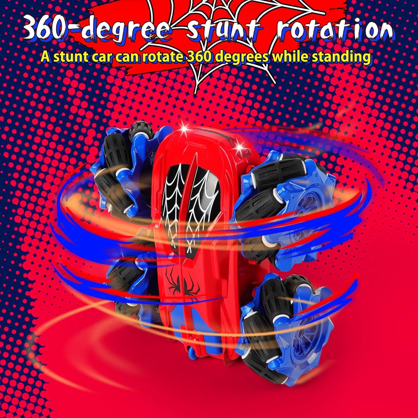 LEEFEI Stunt Car Spider Remote Control Cars for Kids 64