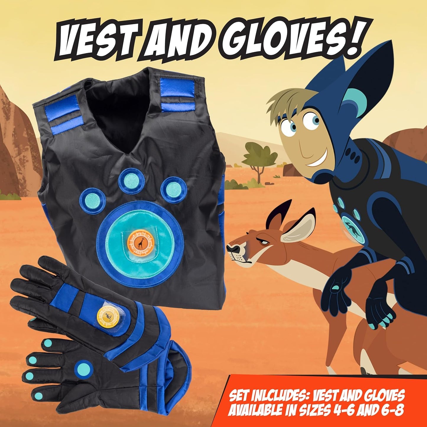 Wild Kratts Creature Power Suit Martin (Large 6-8X) Includes Vest 61