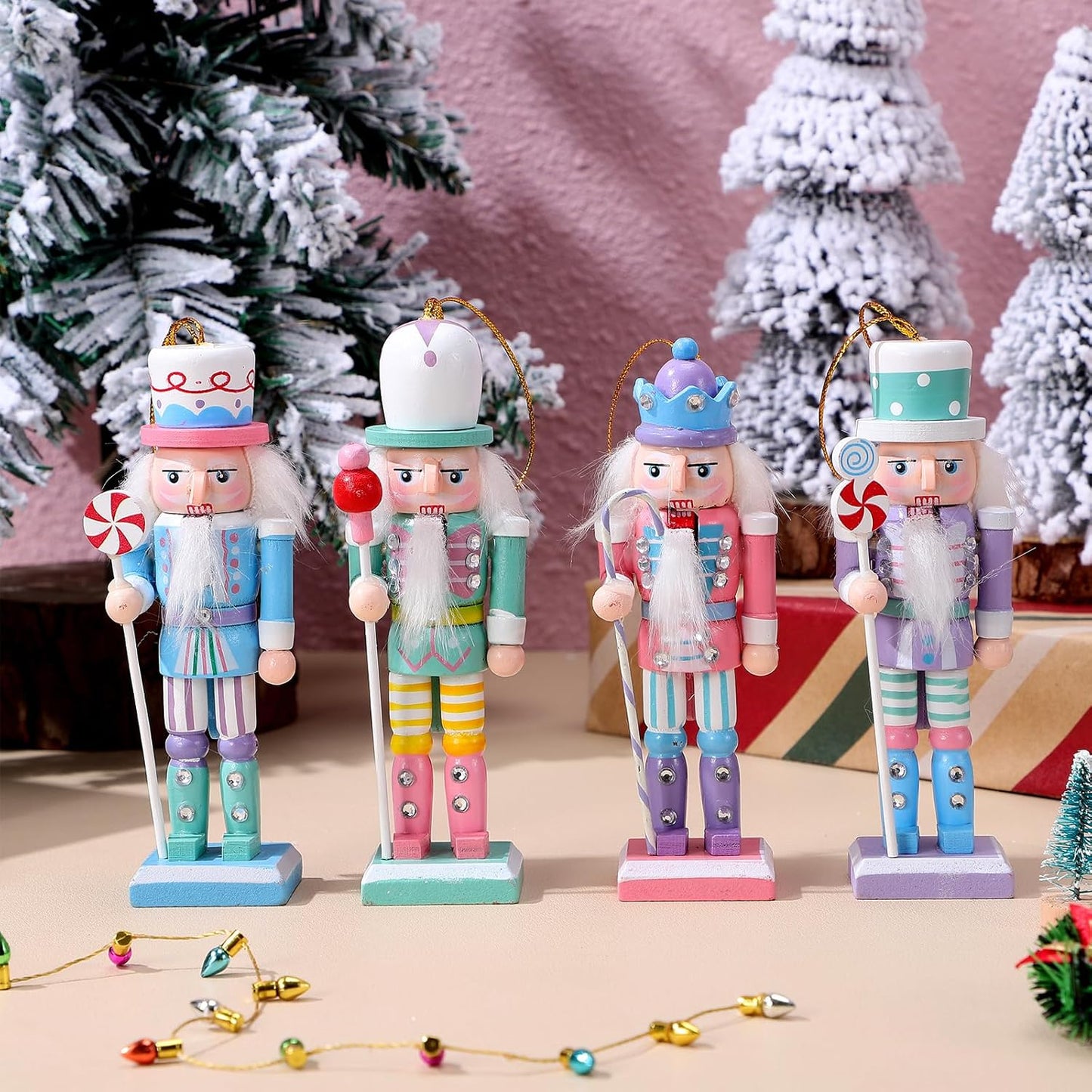 Christmas Nutcracker Ornaments: 4Pcs 37