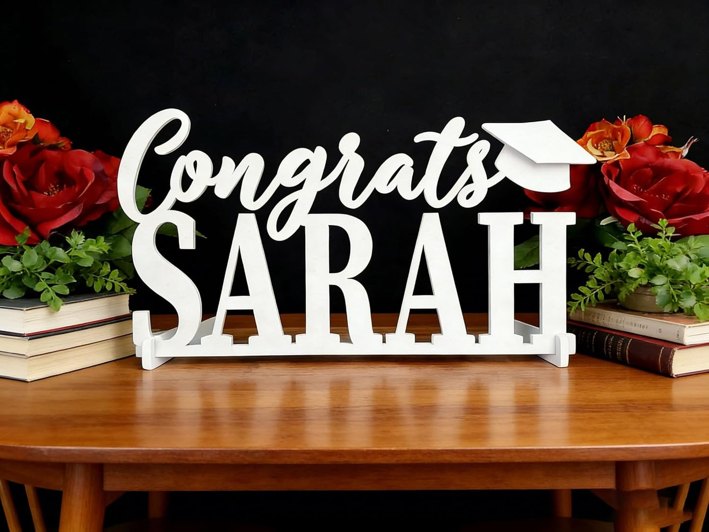 Graduation Table Sign,Wooden 2026 Congrats Grad Sign,Class of 2026,Graduation Party Table Decor Centerpiece,Senior Year Photo Prop BST326L