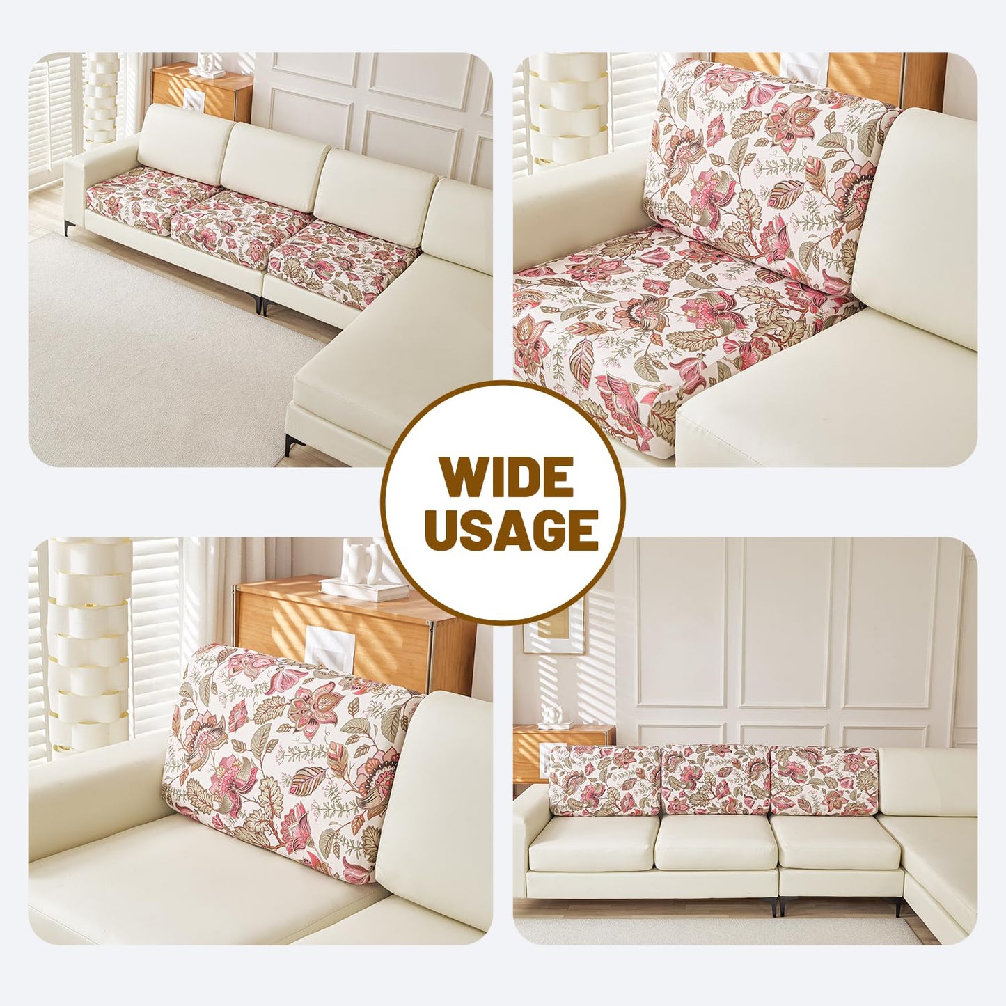 Stretch Couch Cushion Covers for Individual Sofa Seat Cushion,Washable Slipcover for Chair Loveseat Sofa,Furniture Protector Cushion Sofa Cover(Backrest or Seat) BST326H